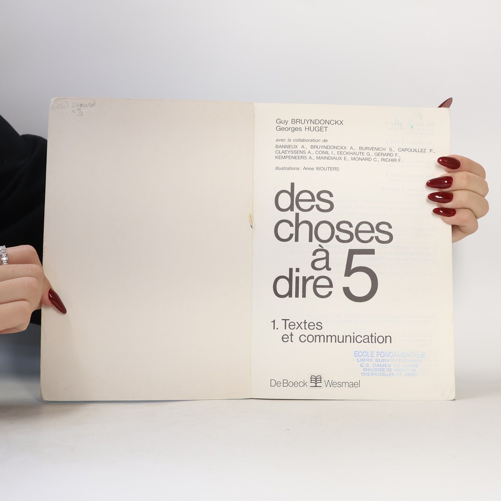 Guy Bruyndonckx Des choses à dire