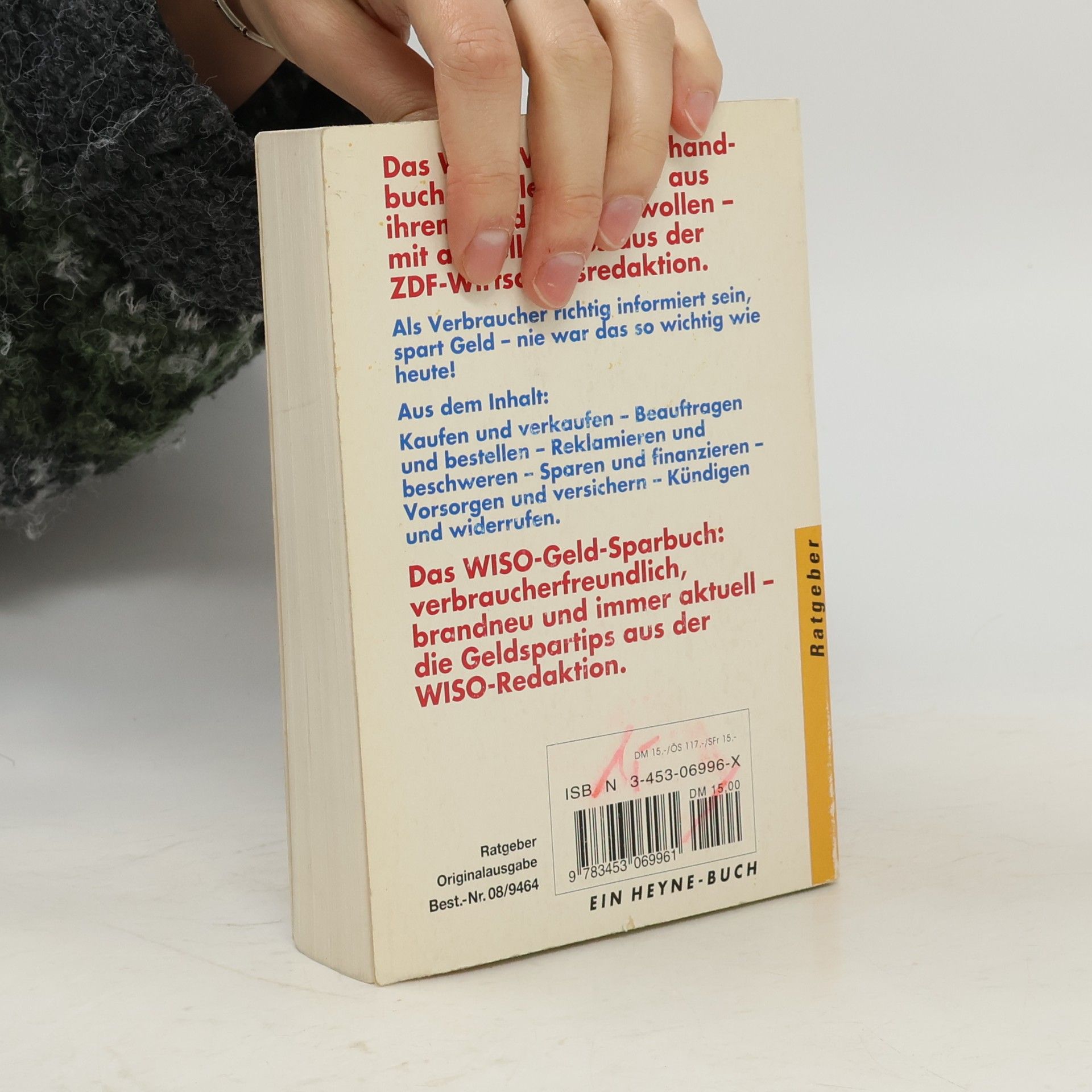 Franz Zink WISO-Verbraucherhandbuch