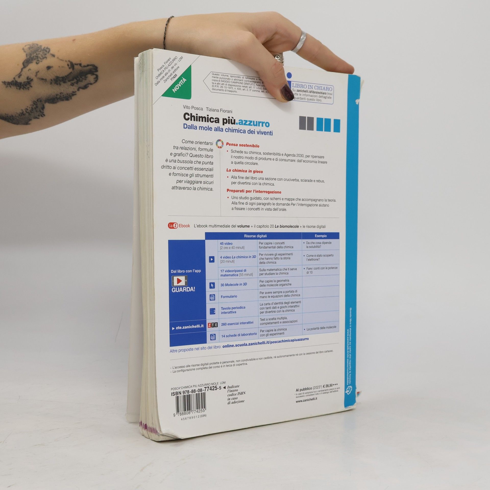 Vito Posca Scienze: Chimica più.azzurro. Dalla mole alla chimica dei viventi. Per le Scuole superiori. Con Contenuto digitale (fornito elettronicamente)