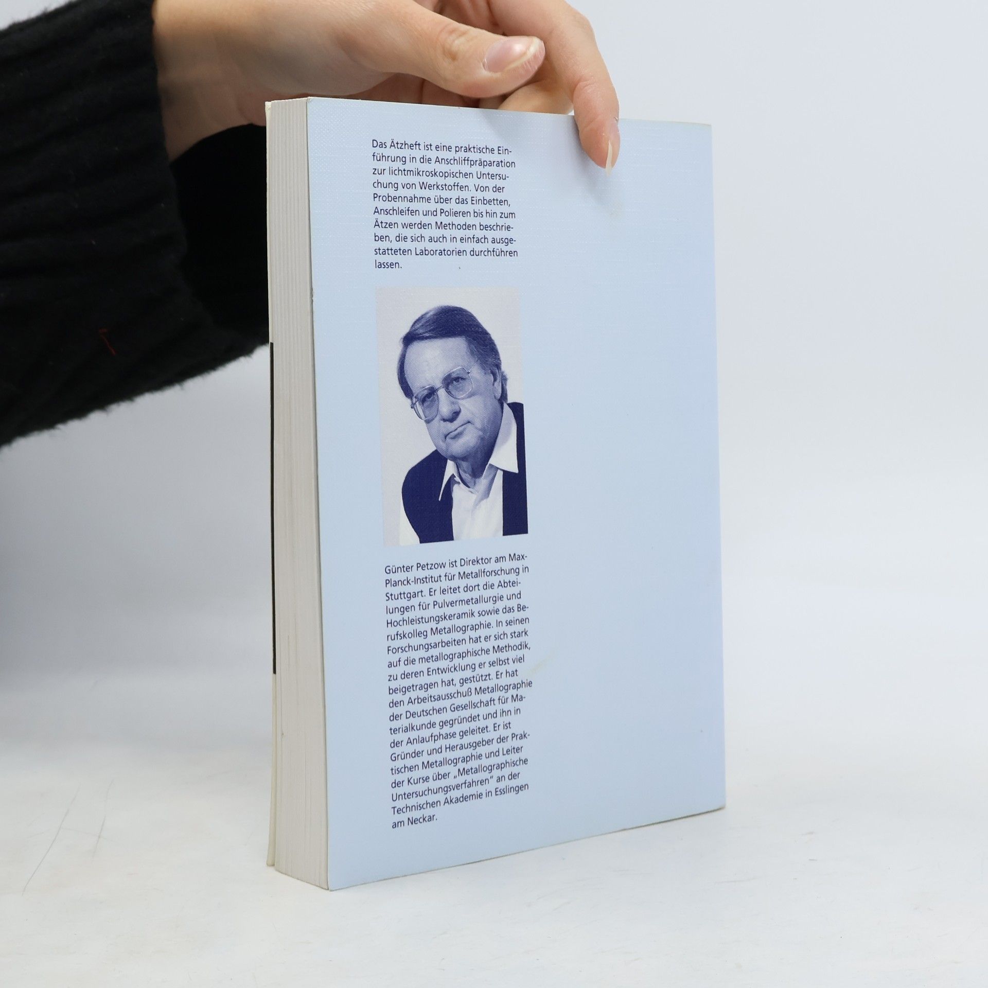 Günter Petzow Materialkundlich-Technische Reihe - 1: Metallographisches, plastographisches, keramographisches Ätzen - 6. Auflage 1994