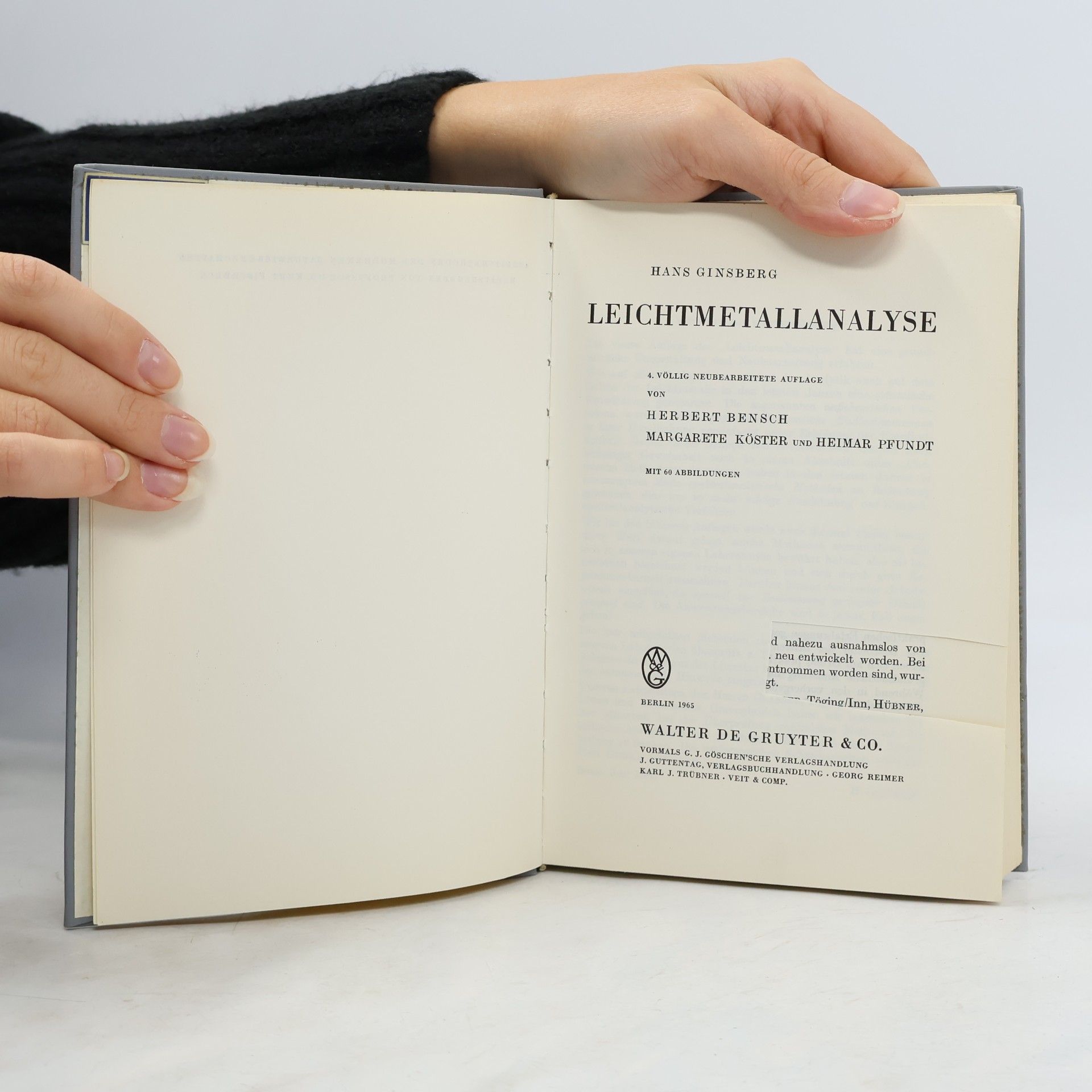 H. Ginsberg Leichtmetall Analyse