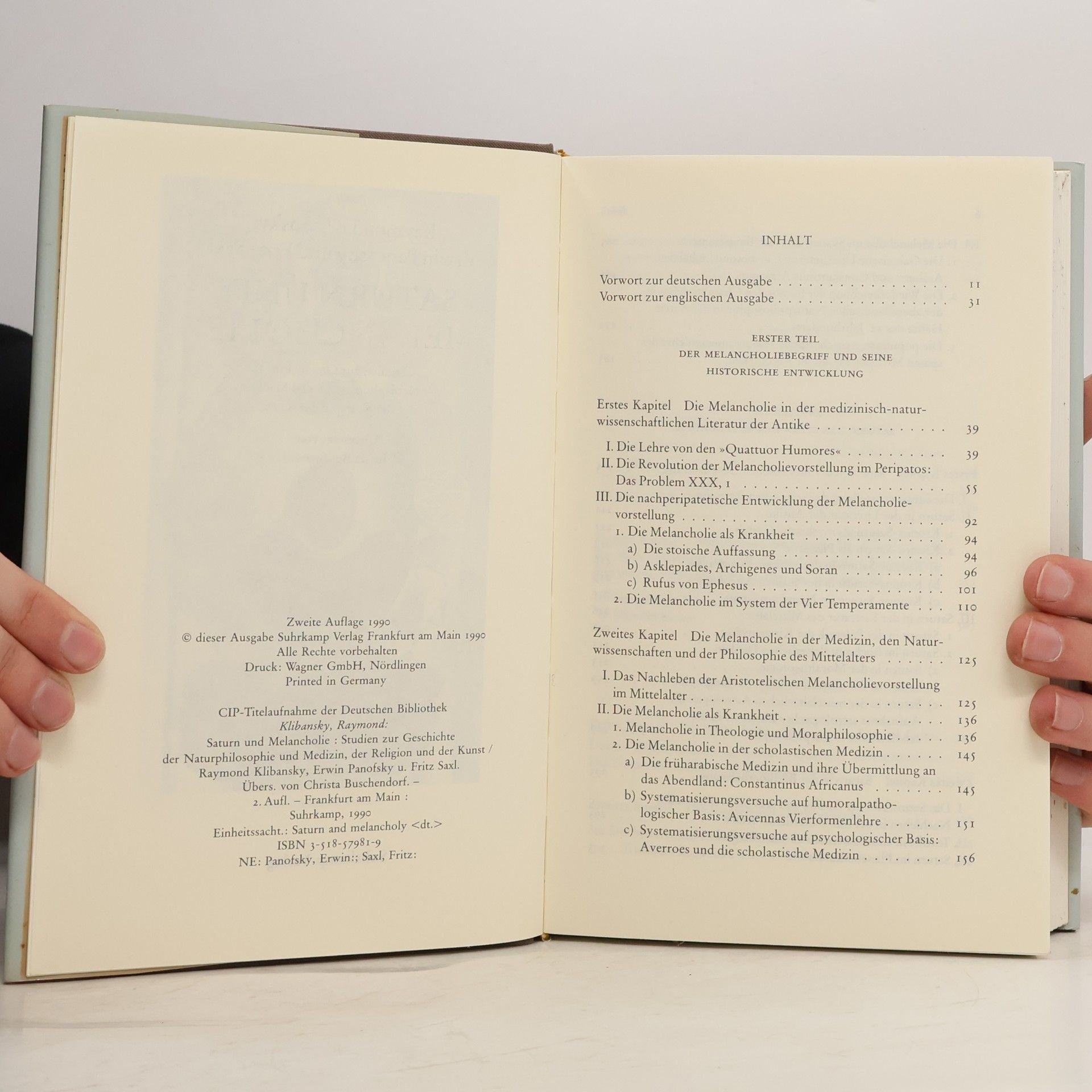 Raymond Klibansky Saturn und Melancholie