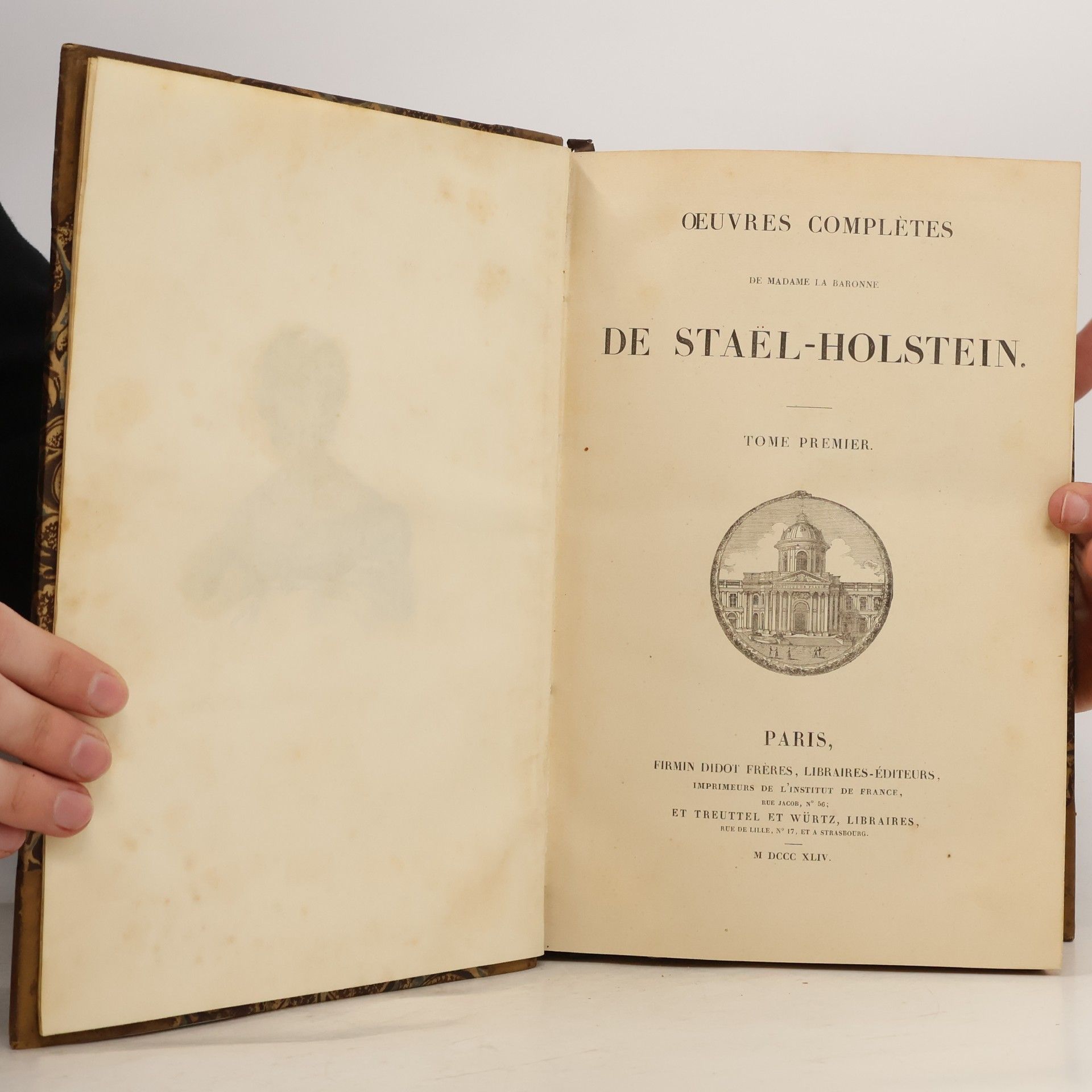 Germaine de Staël Oeuvres complètes de Madame la Baronne de Staël-Holstein. Tome I.