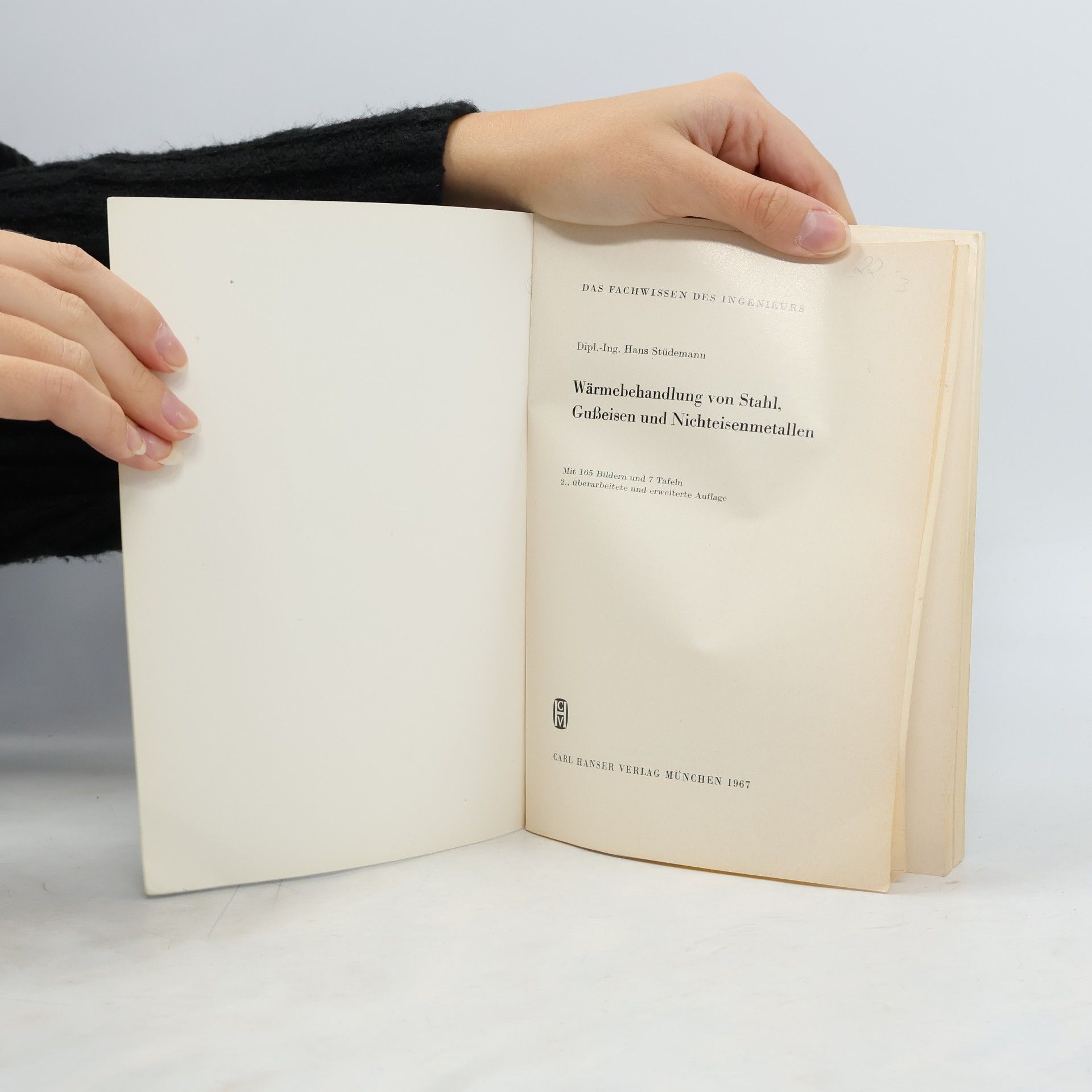 Hans Stüdemann Wärmebehandlung von Stahl, Gußeisen und Nichteisenmetallen