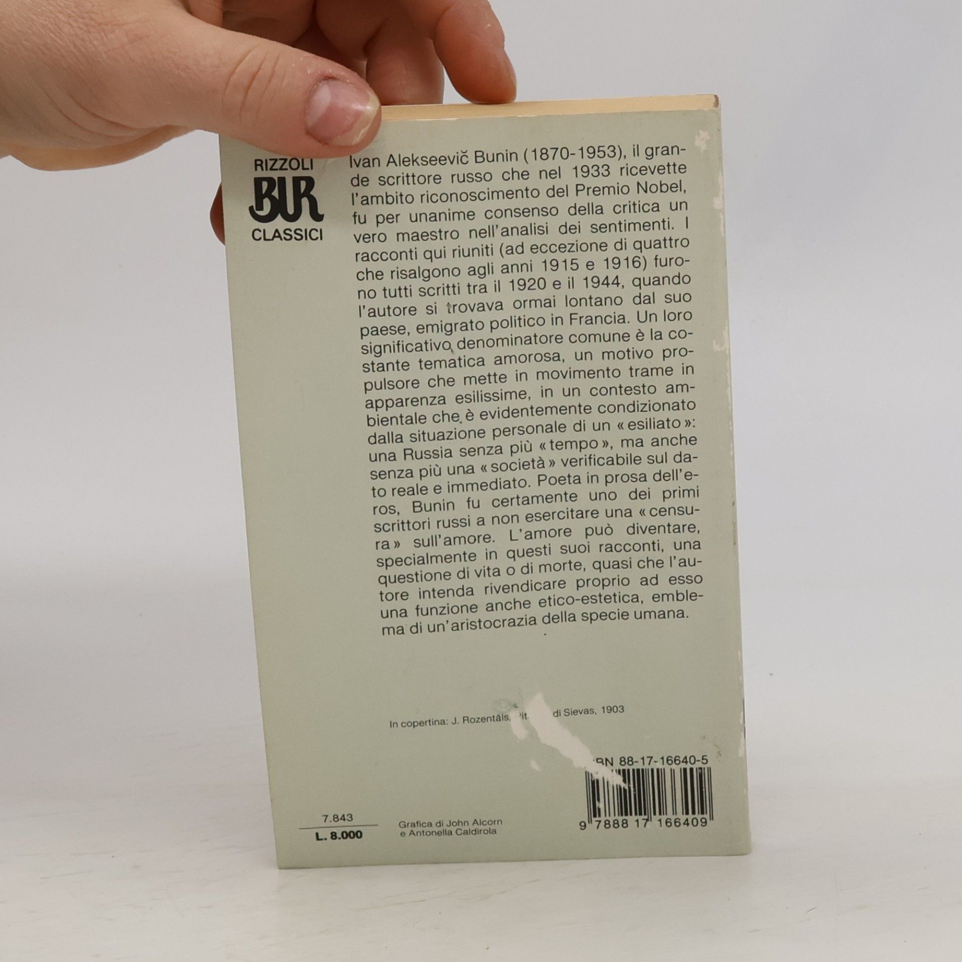 Ivan Alexejevič Bunin Biblioteca Universale Rizzoli: Racconti d'amore