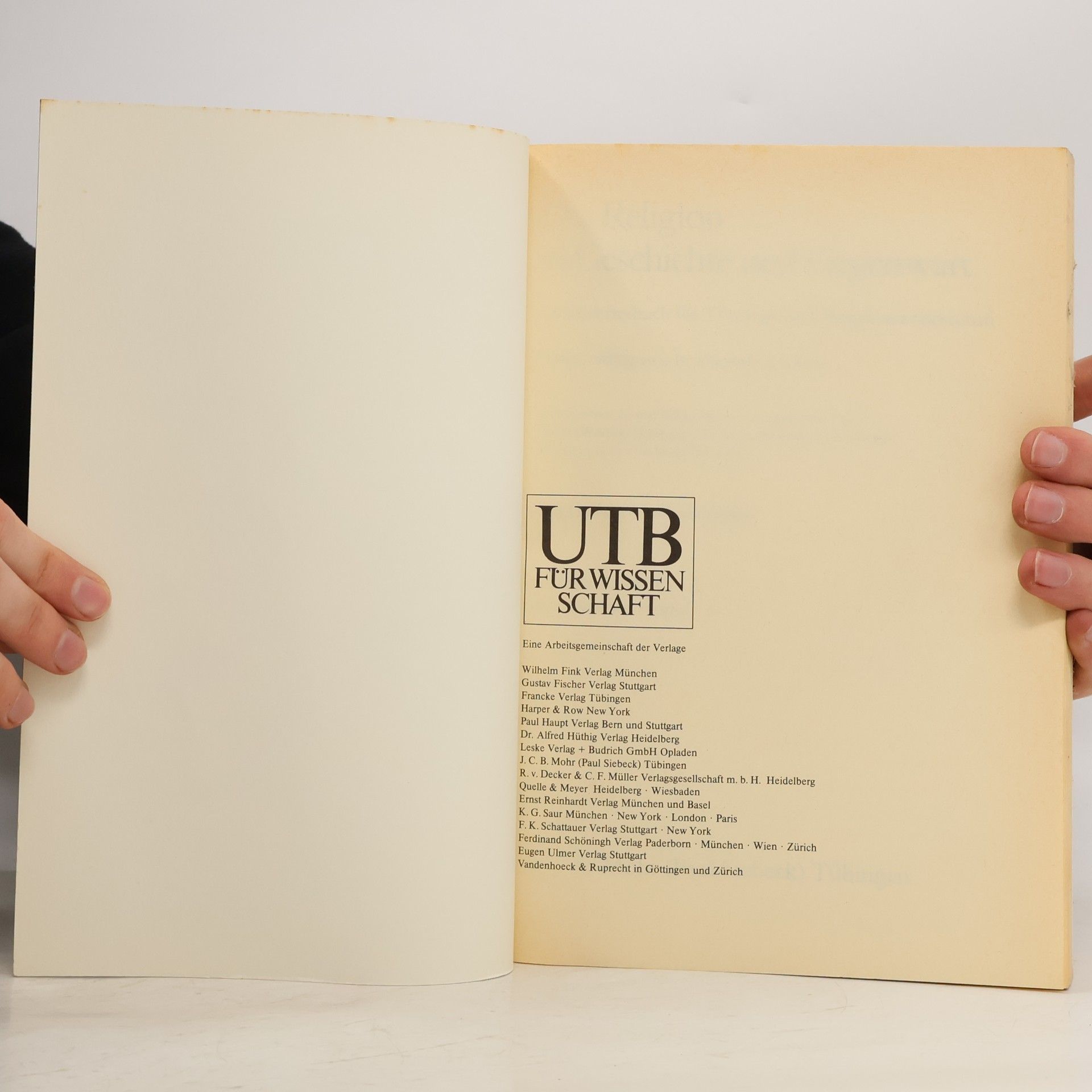 J. C. B. Mohr Paul J. C. B. Mohr Paul Siebeck Die Religion in Geschichte und Gegenwart 6