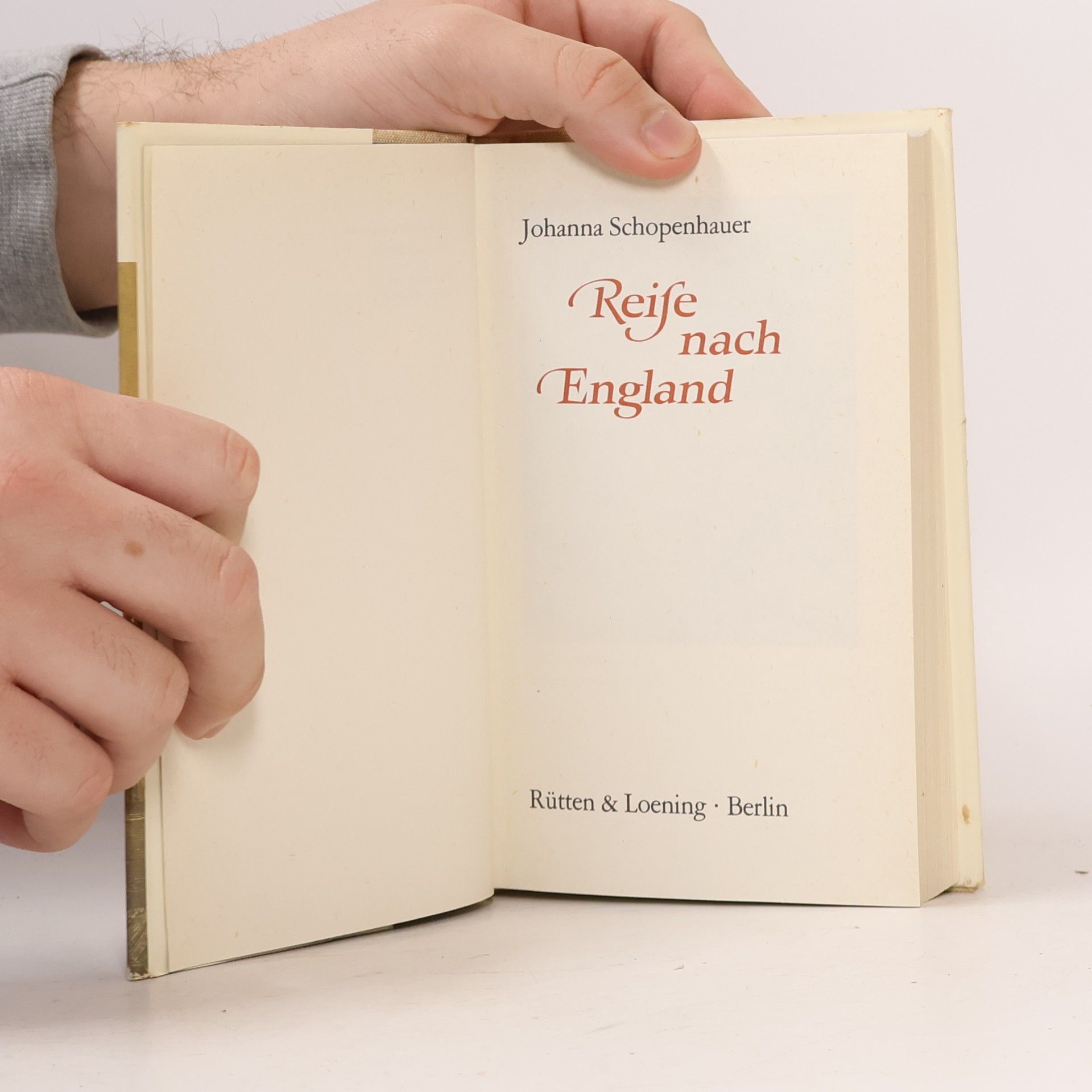 Johanna Schopenhauer Reise nach England