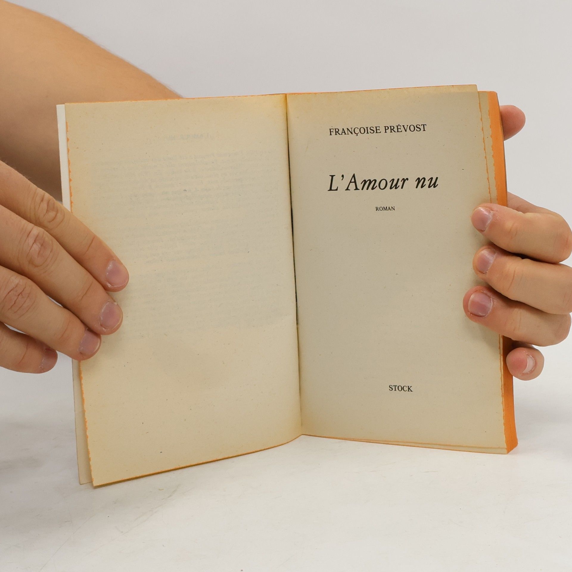 Françoise Prévost Livre de Poche: L'amour nu