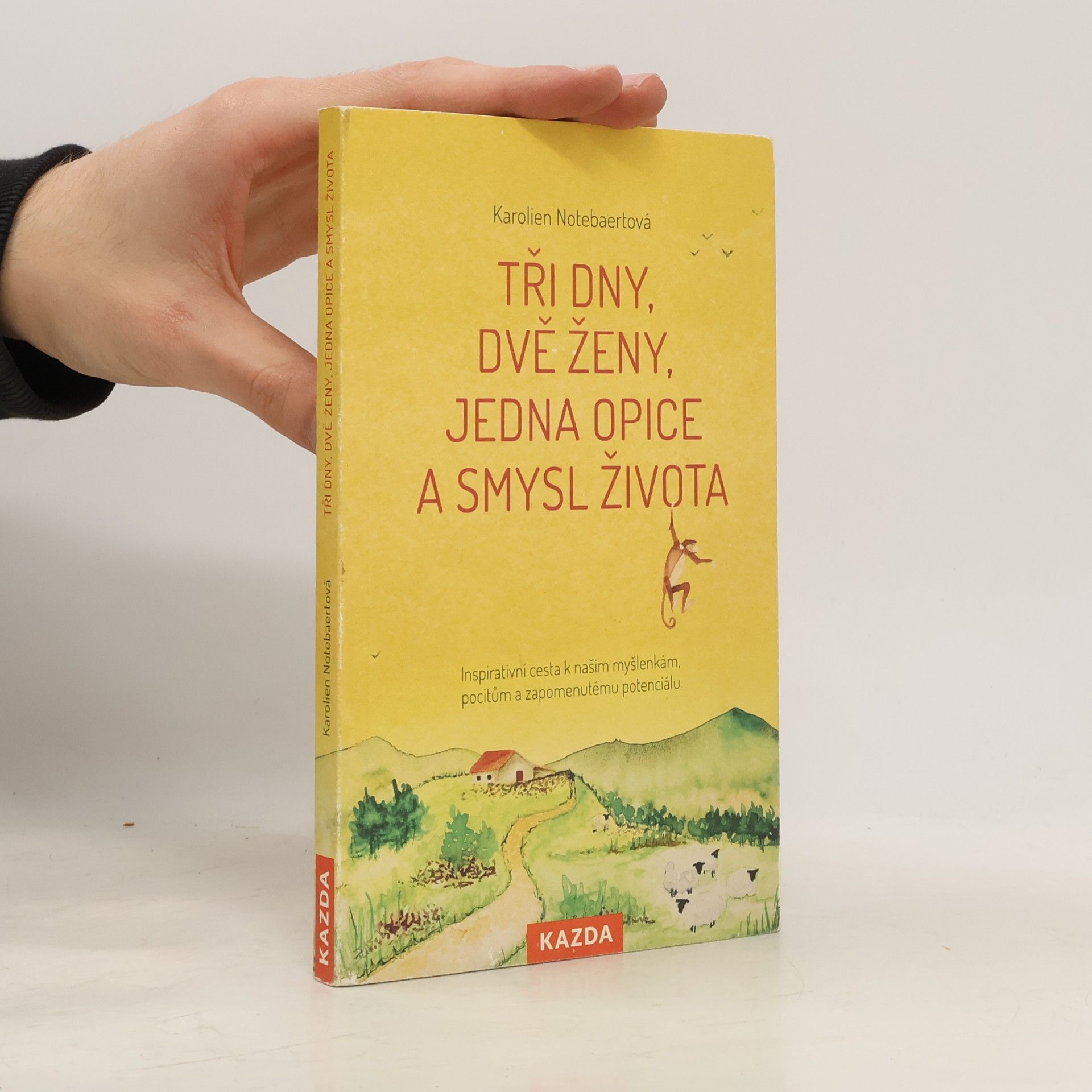 Karolien Notebaert Tři dny, dvě ženy, jedna opice a smysl života : inspirativní cesta k našim myšlenkám, pocitům a zapomenutému potenciálu