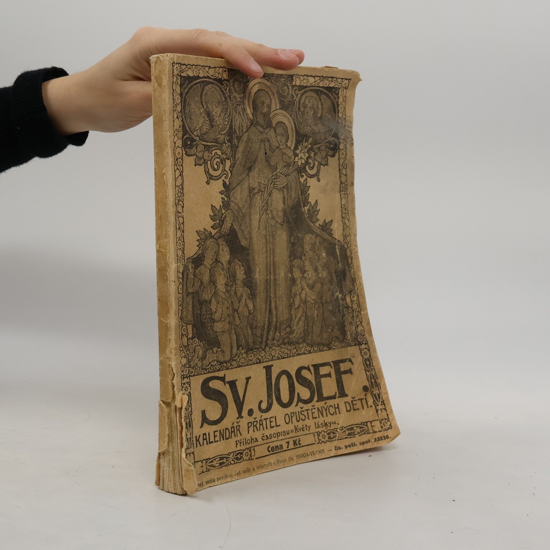 Sv. Josef. Kalendář přátel opuštěných dítek na rok 1933