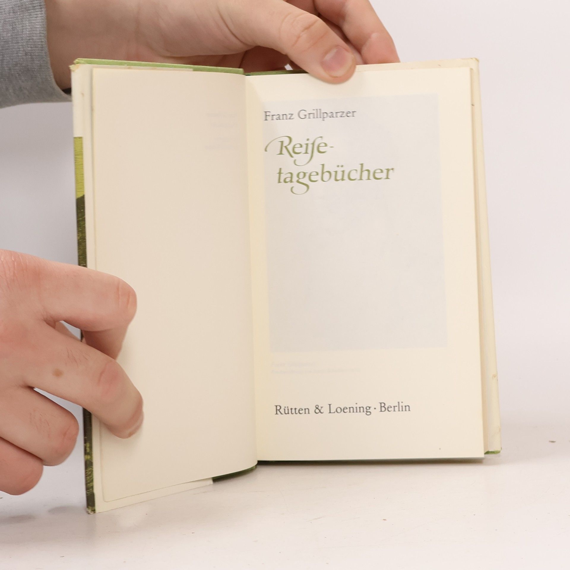 Franz Grillparzer Reisetagebücher