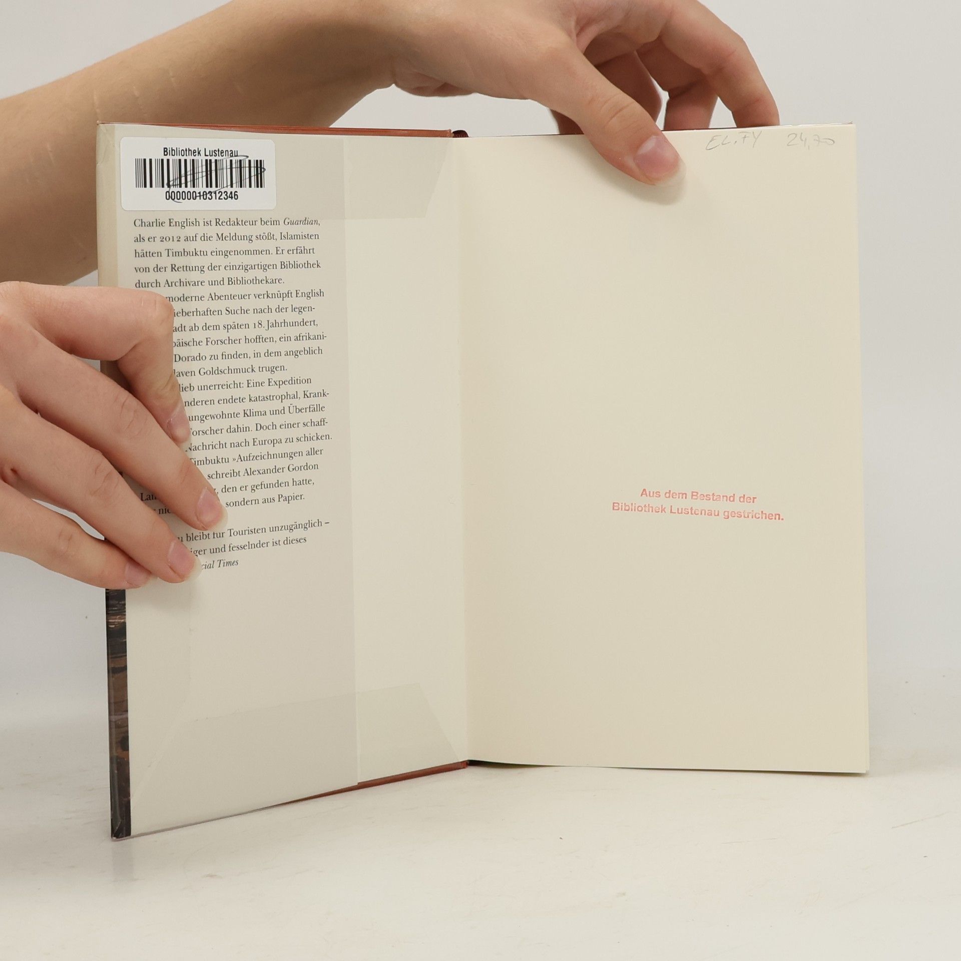 Charlie English Die Bücherschmuggler von Timbuktu