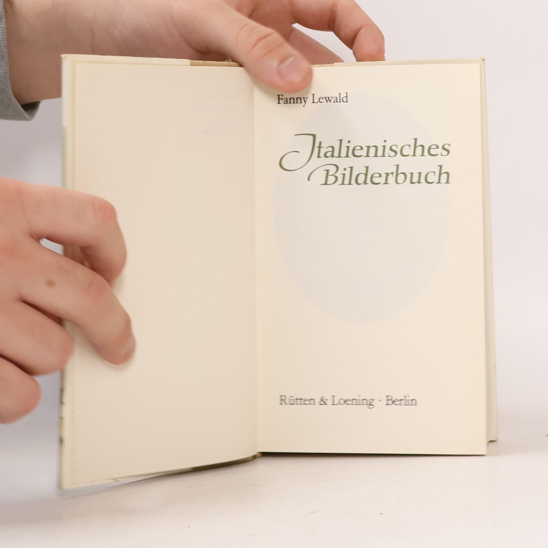 Fanny Lewald Italienisches Bilderbuch