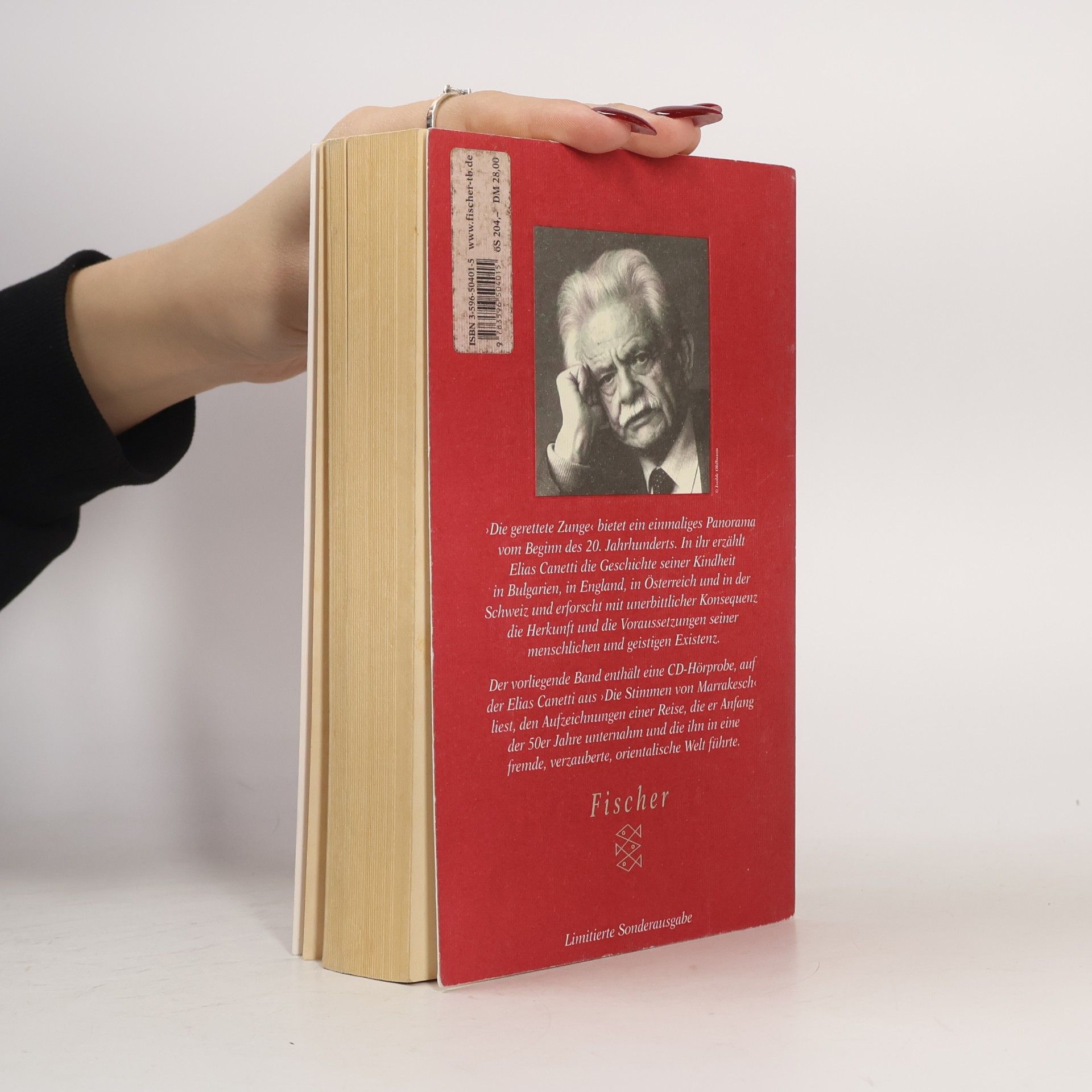 Elias Canetti Die gerettete Zunge