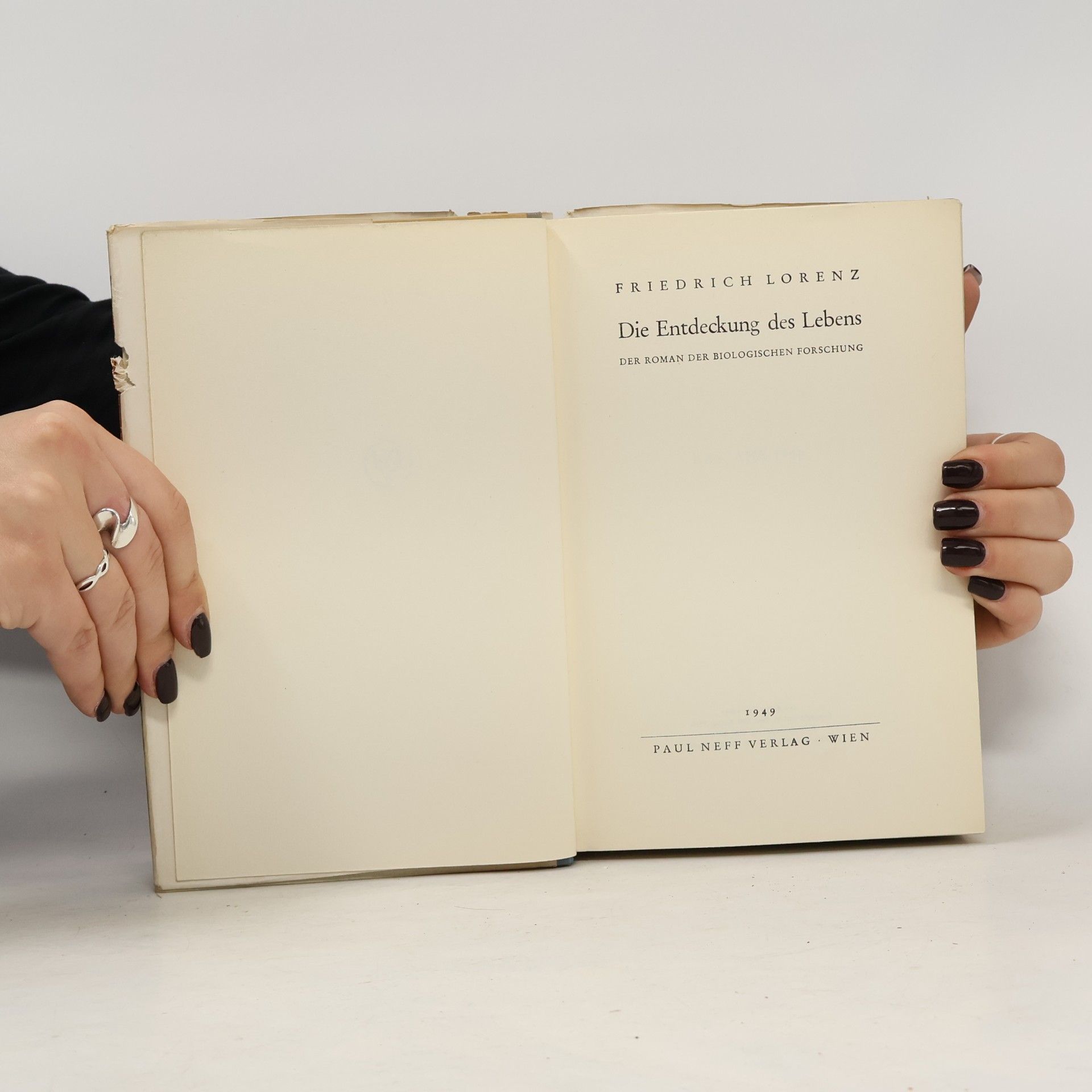Friedrich Lorenz Die Entdeckung des Lebens