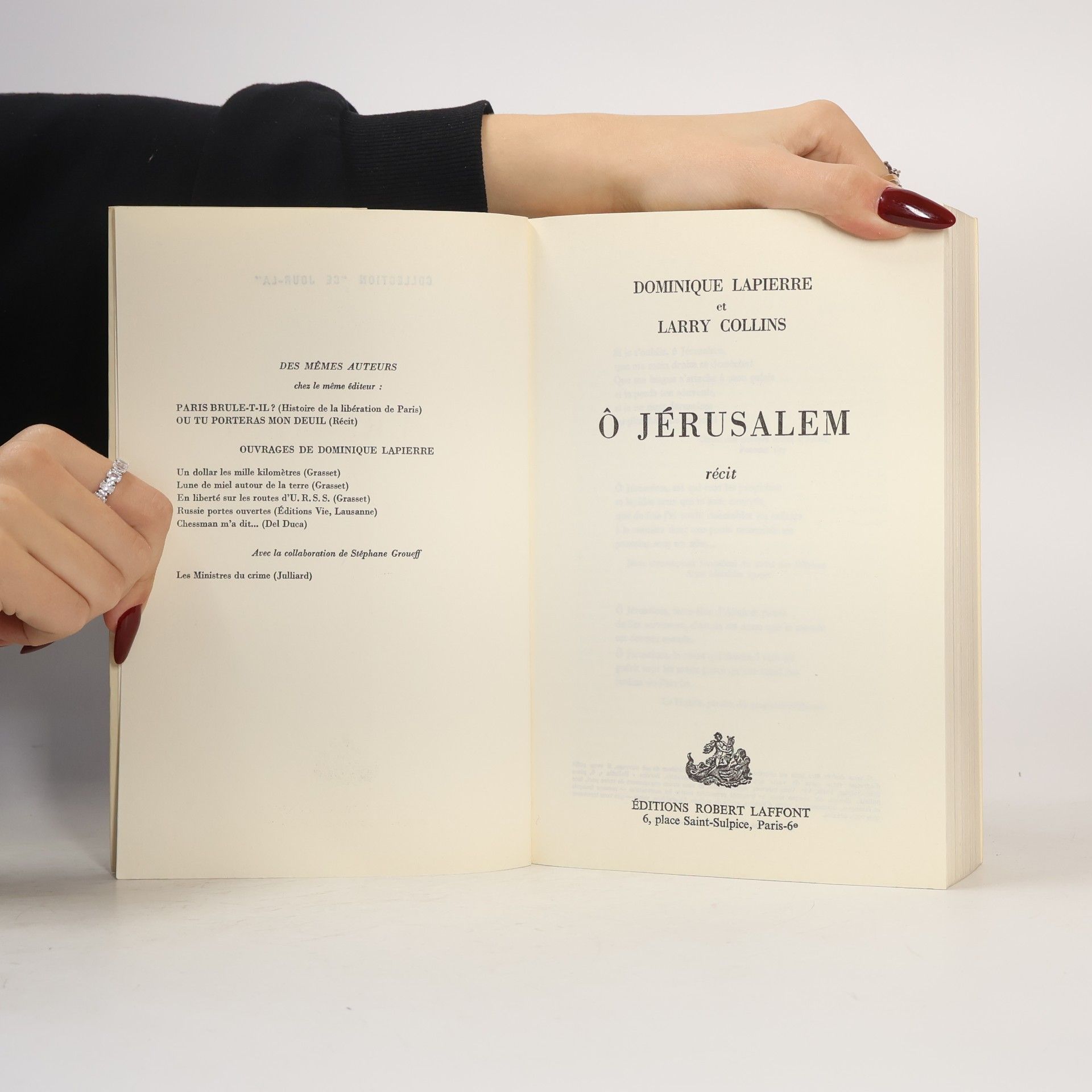 Dominique Lapierre Ó Jérusalem