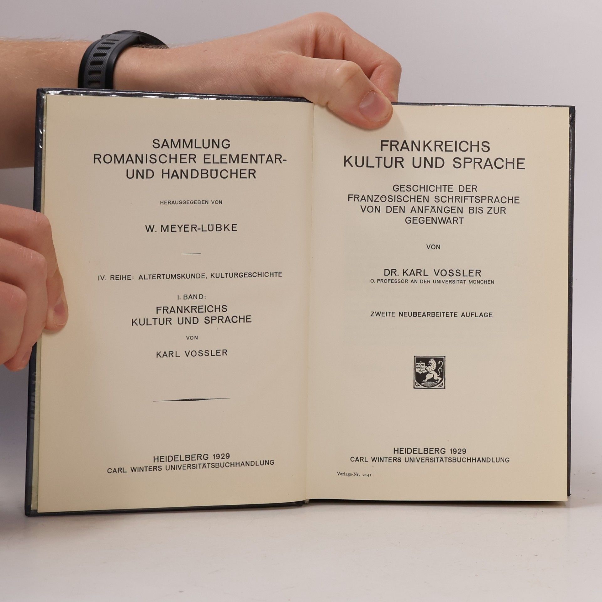 Karl Vossler Frankreichs Kultur und Sprache