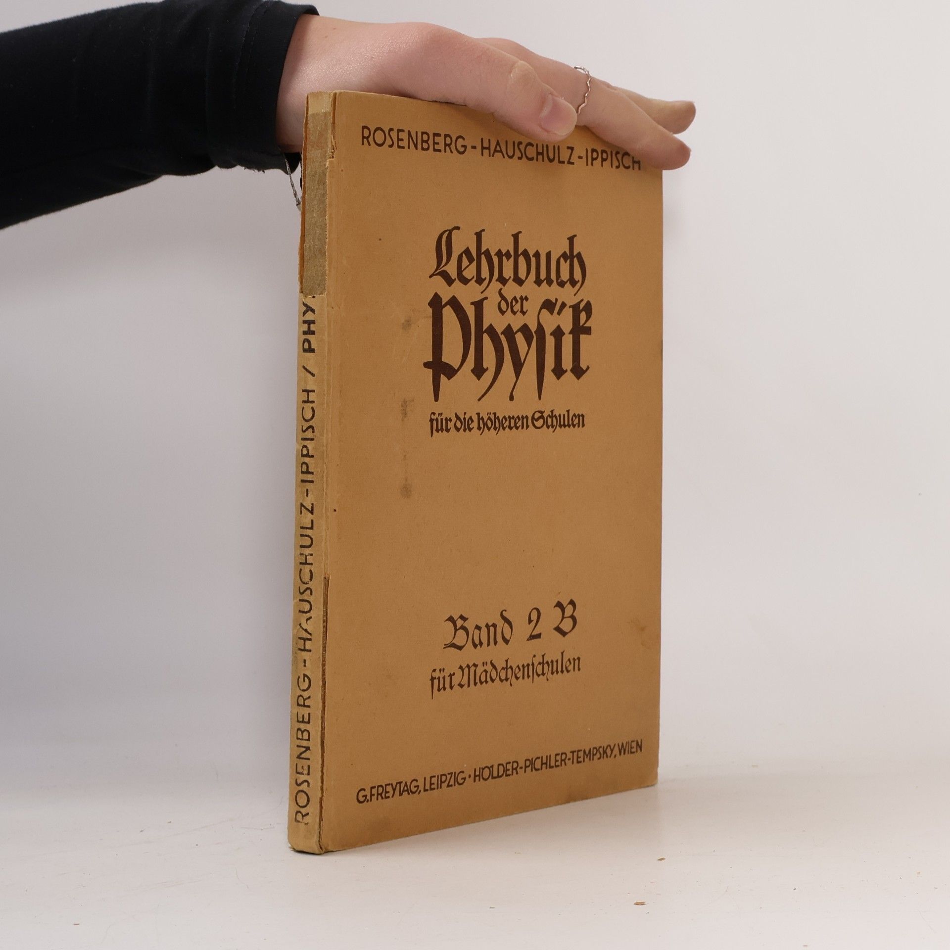 Rosenberg Lehrbuch der Physik für die höheren Schulen