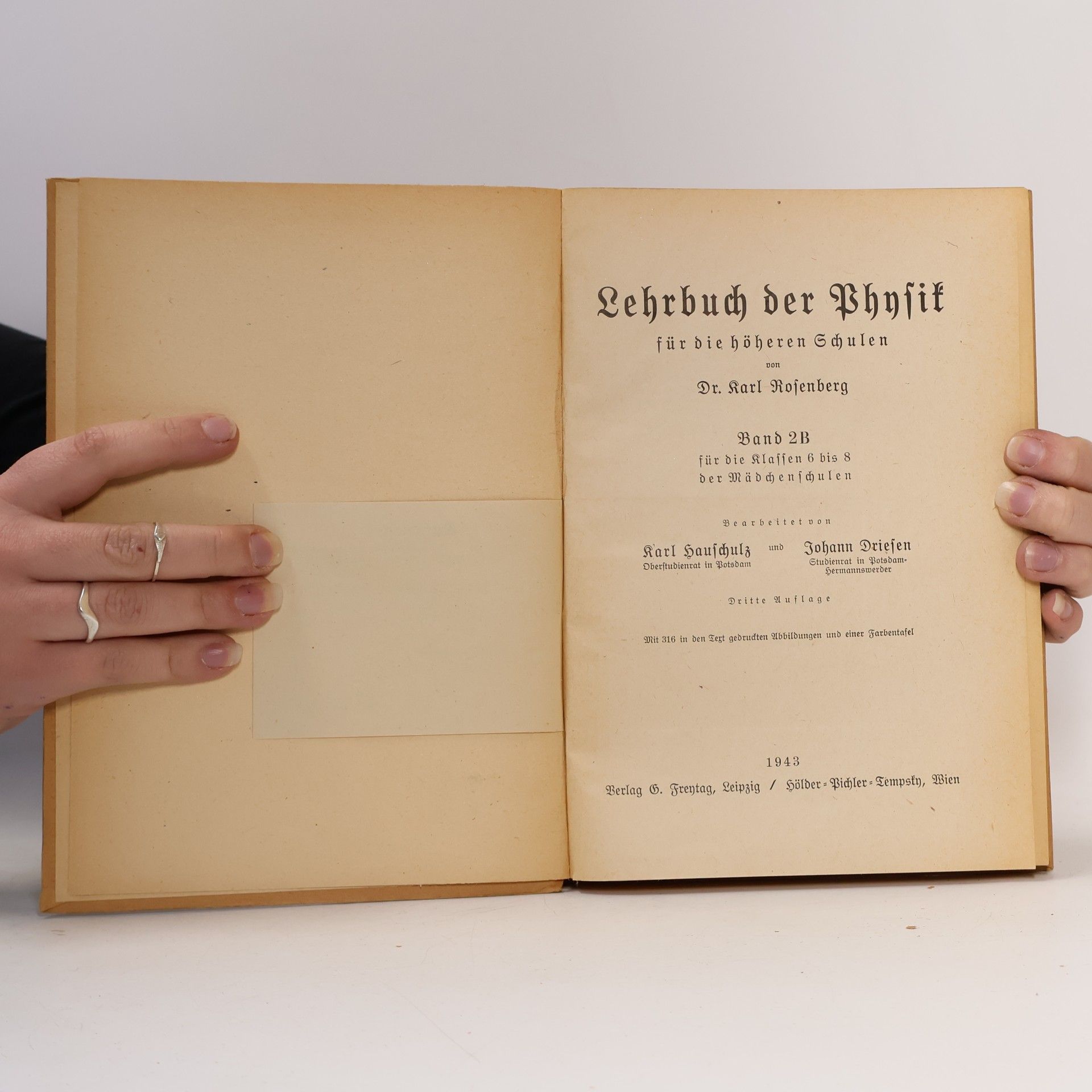 Rosenberg Lehrbuch der Physik für die höheren Schulen