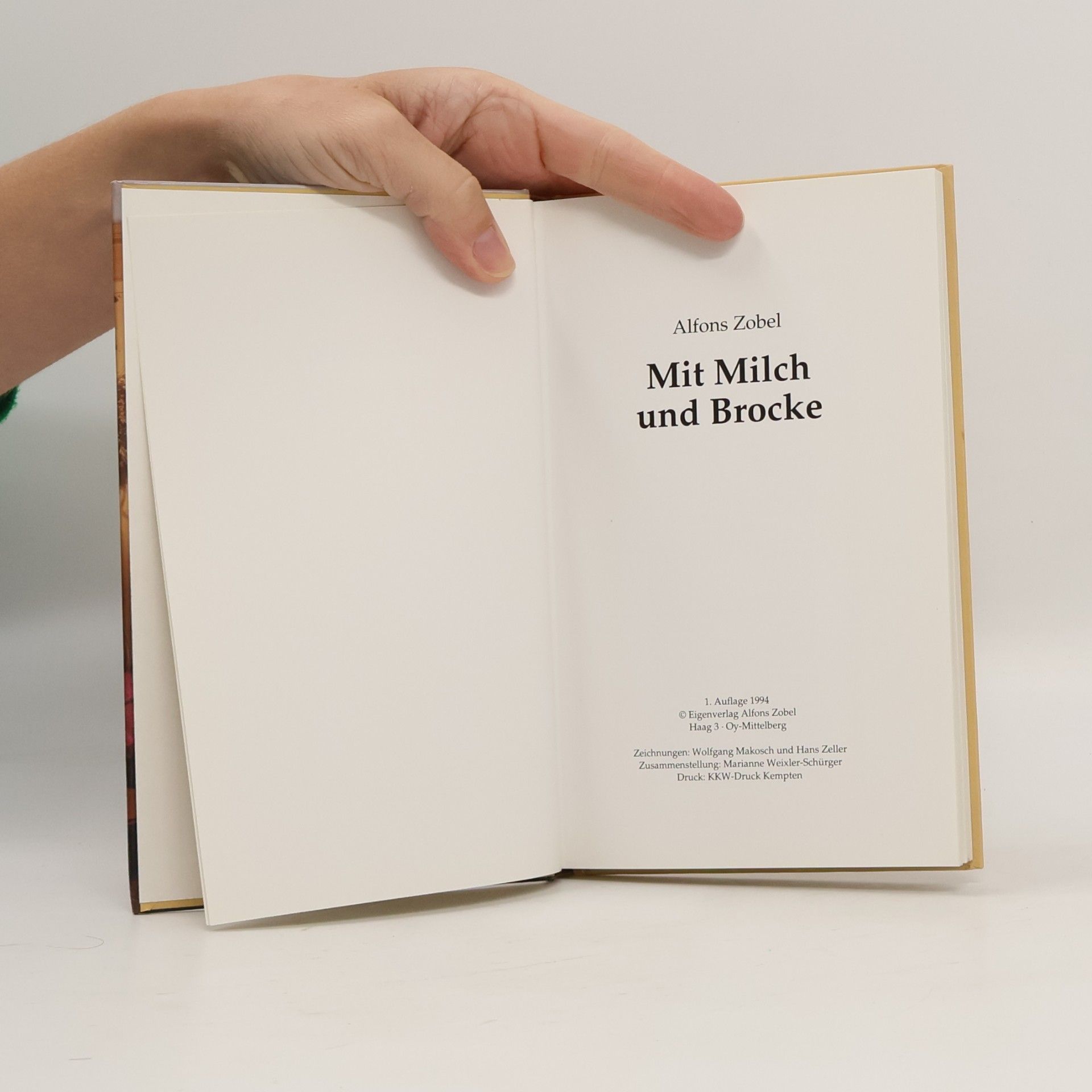 Alfons Zobel Mit Milch und Brocke
