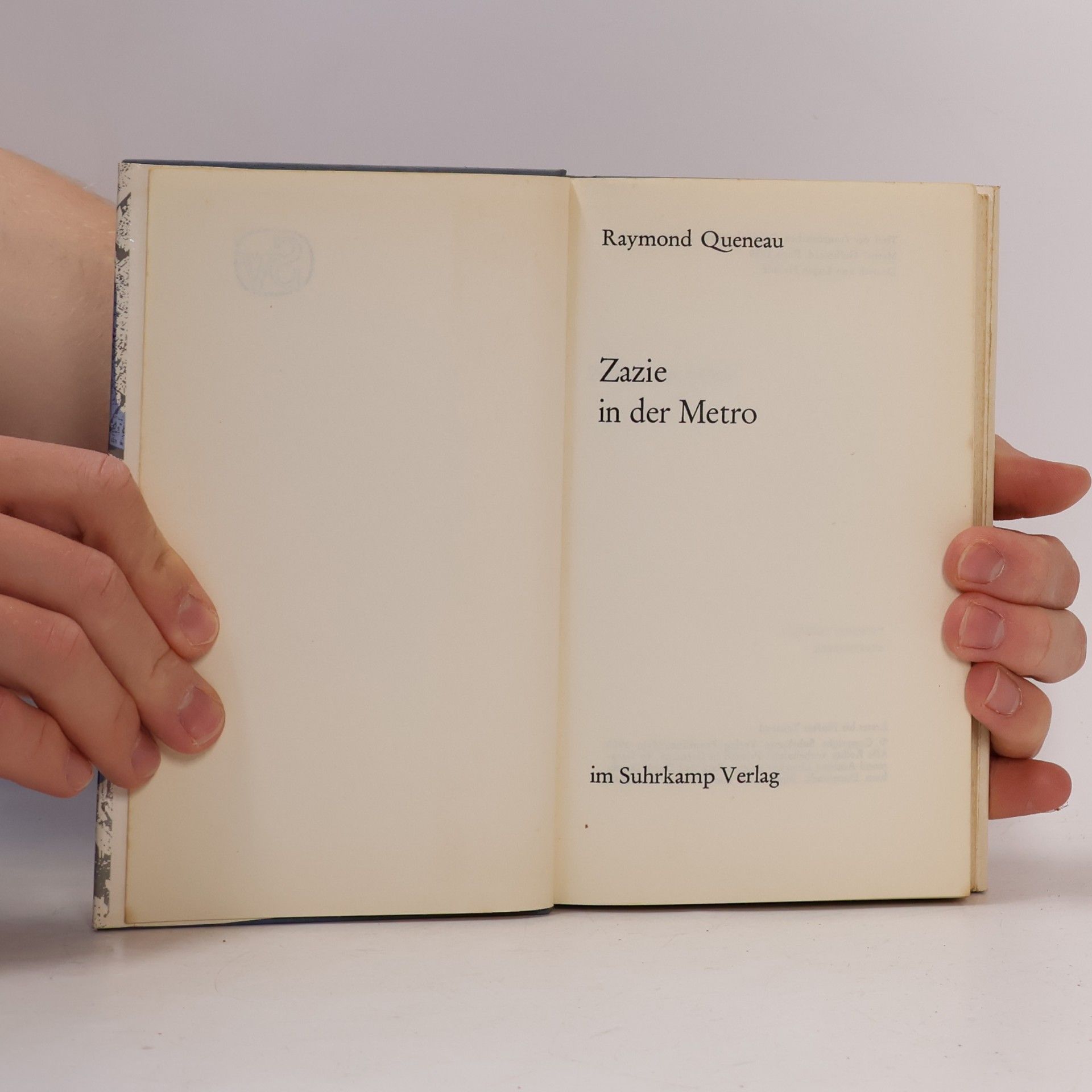 Raymond Queneau Zazie in der Metro