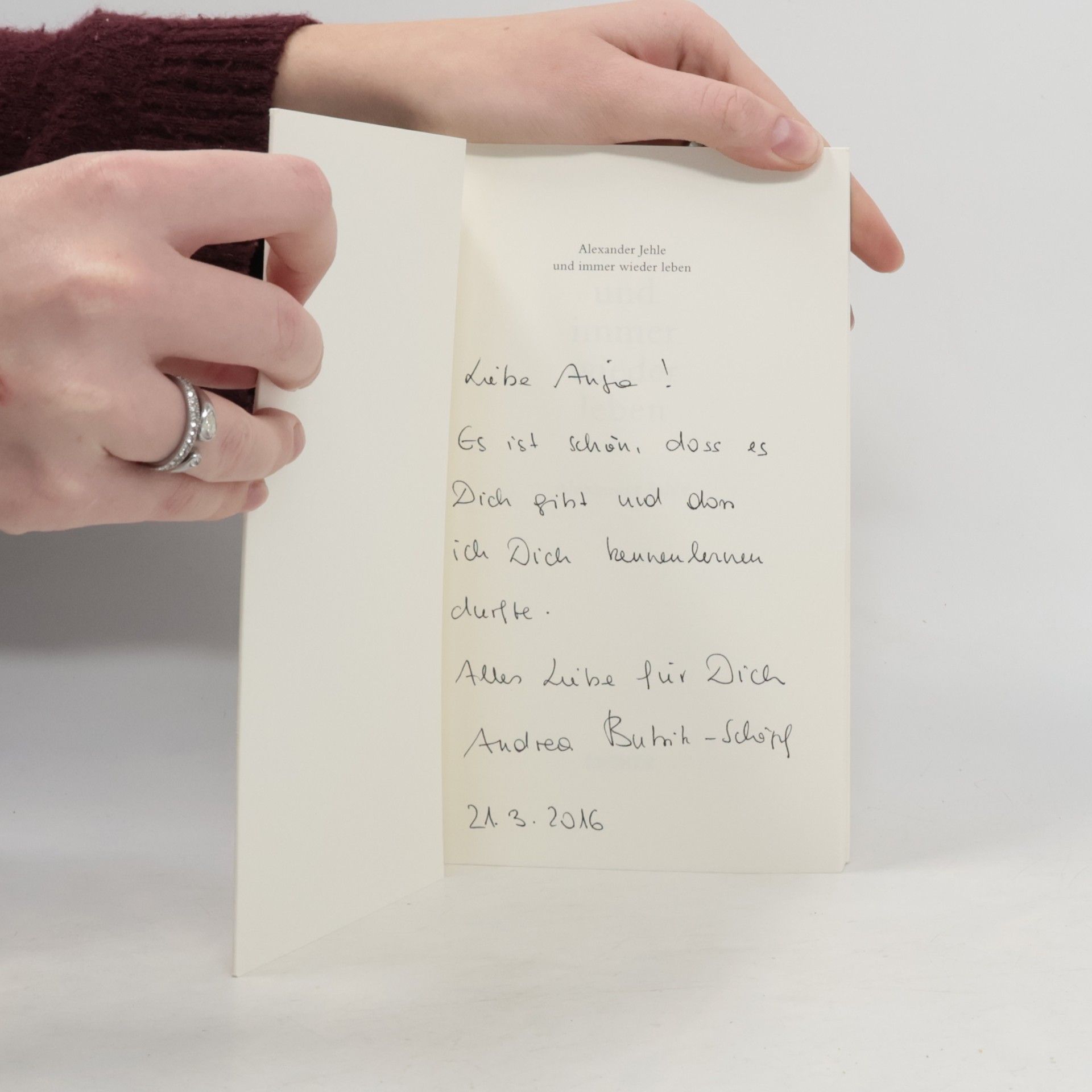 Geoffrey Alexander Jehle Und immer wieder leben
