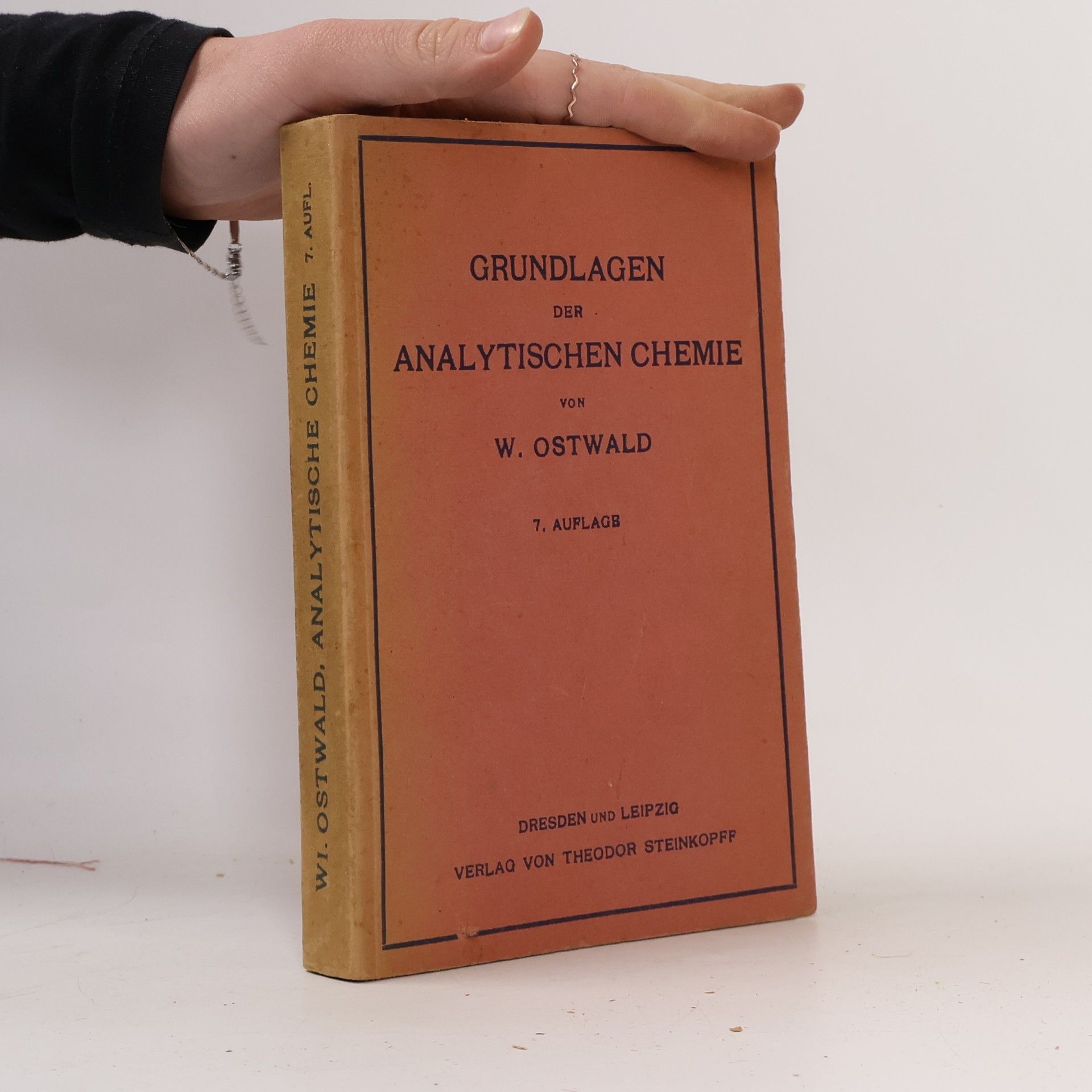 Wilhelm Ostwald Grundlagen der analytischen Chemie