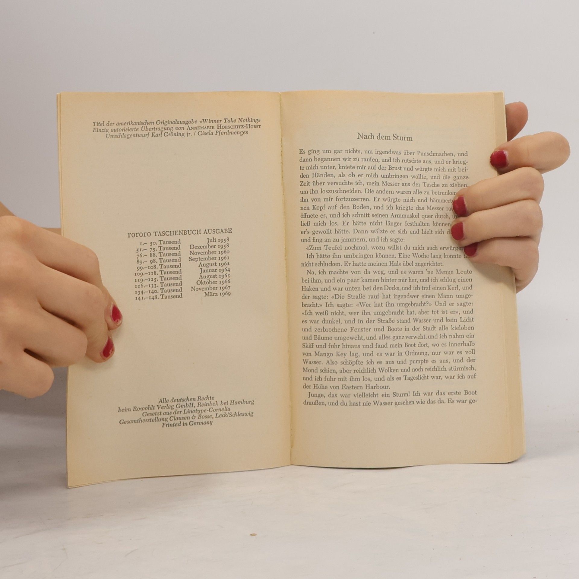 Ernest Hemingway Der Sieger geht leer aus