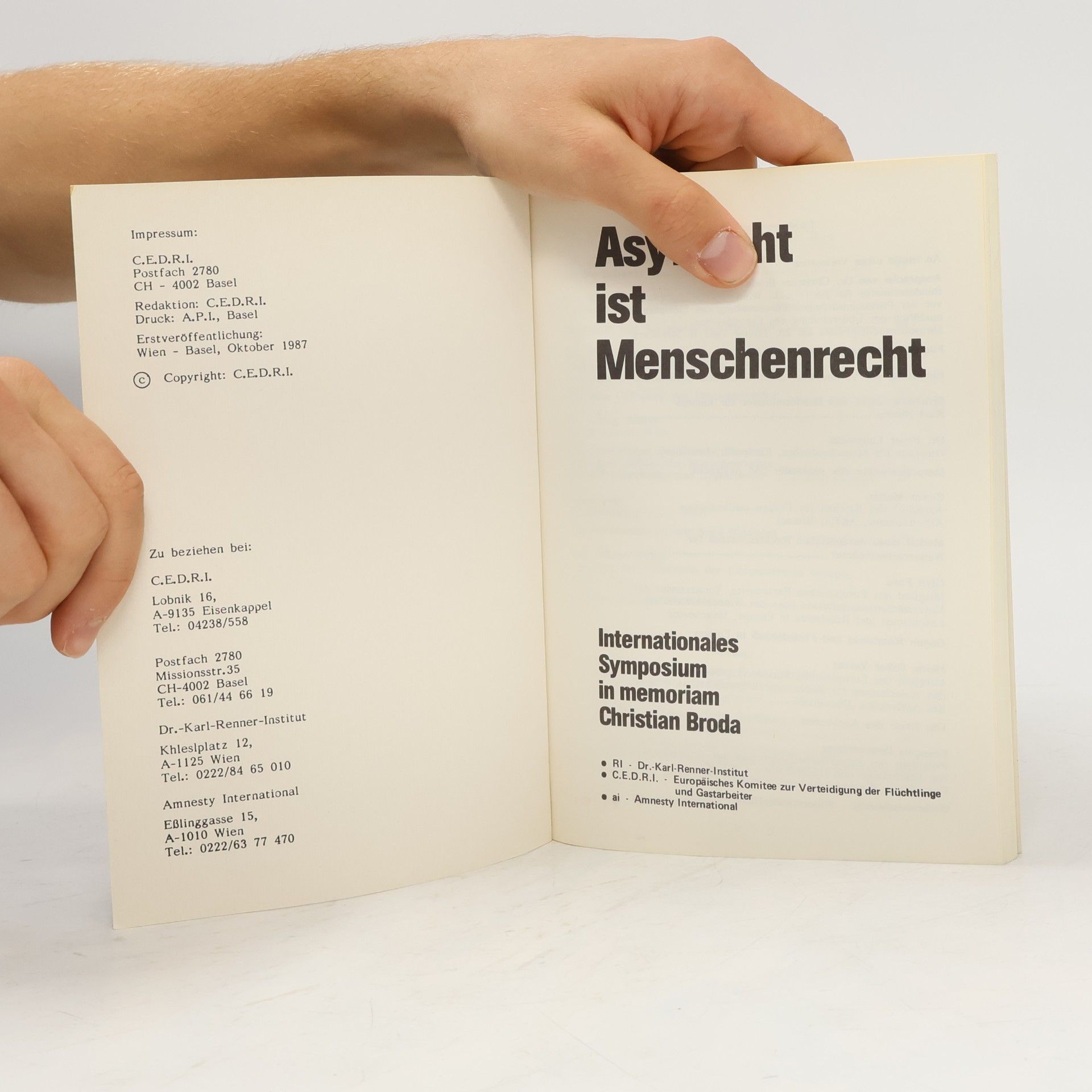Karl Renner Asylrecht ist Menschenrecht