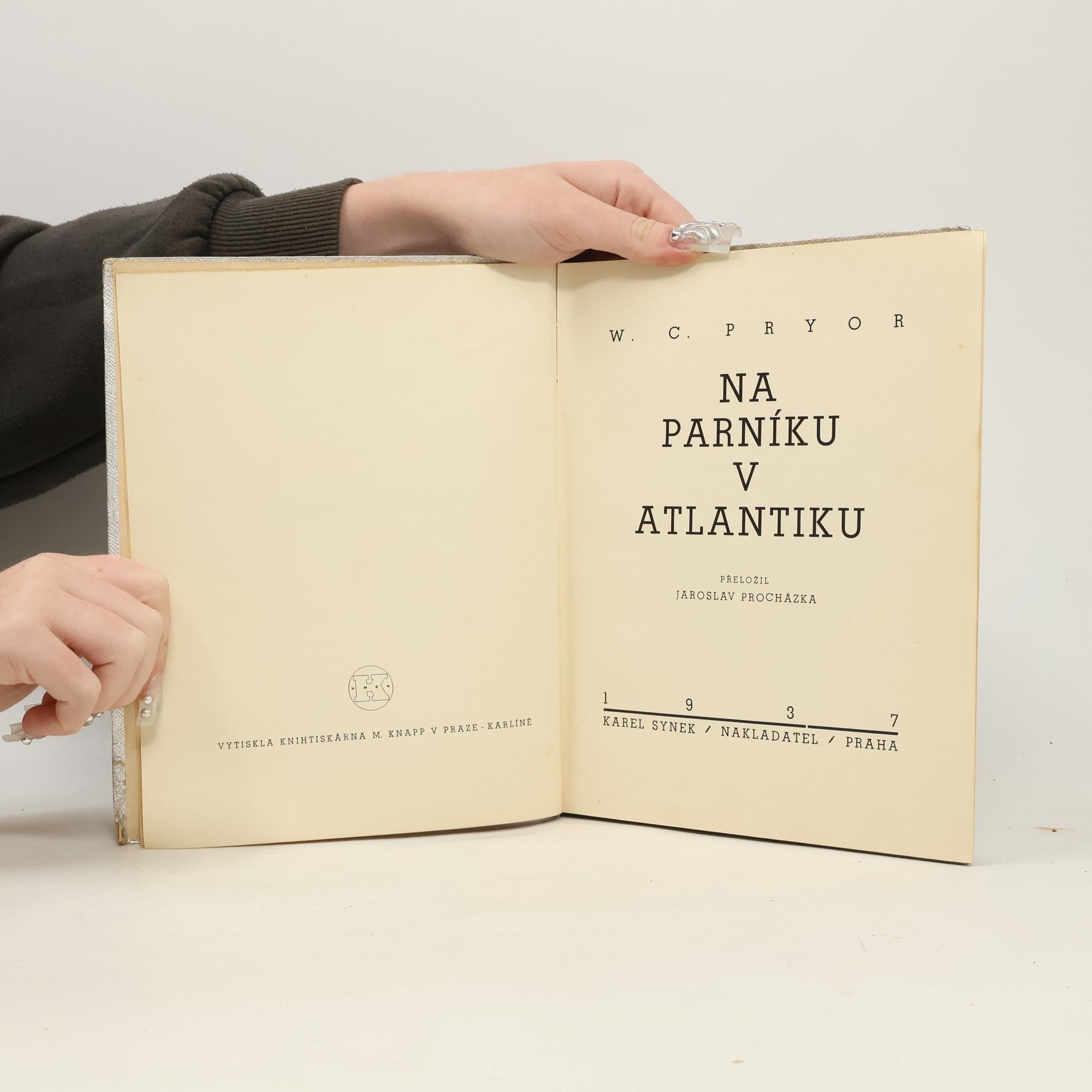 W. C. Pryor Na parníku v Atlantiku