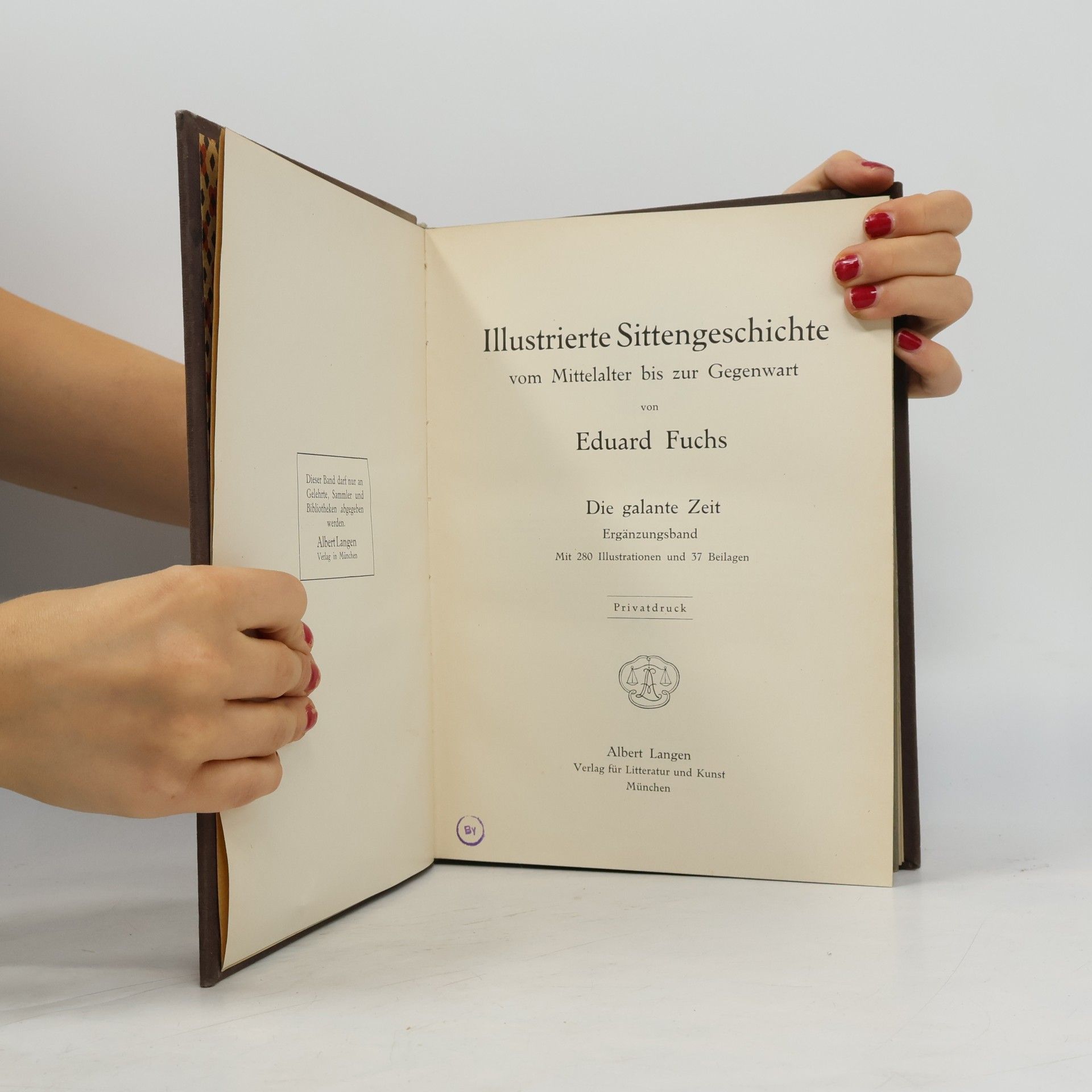 Eduard Fuchs Illustrierte Sittengeschichte