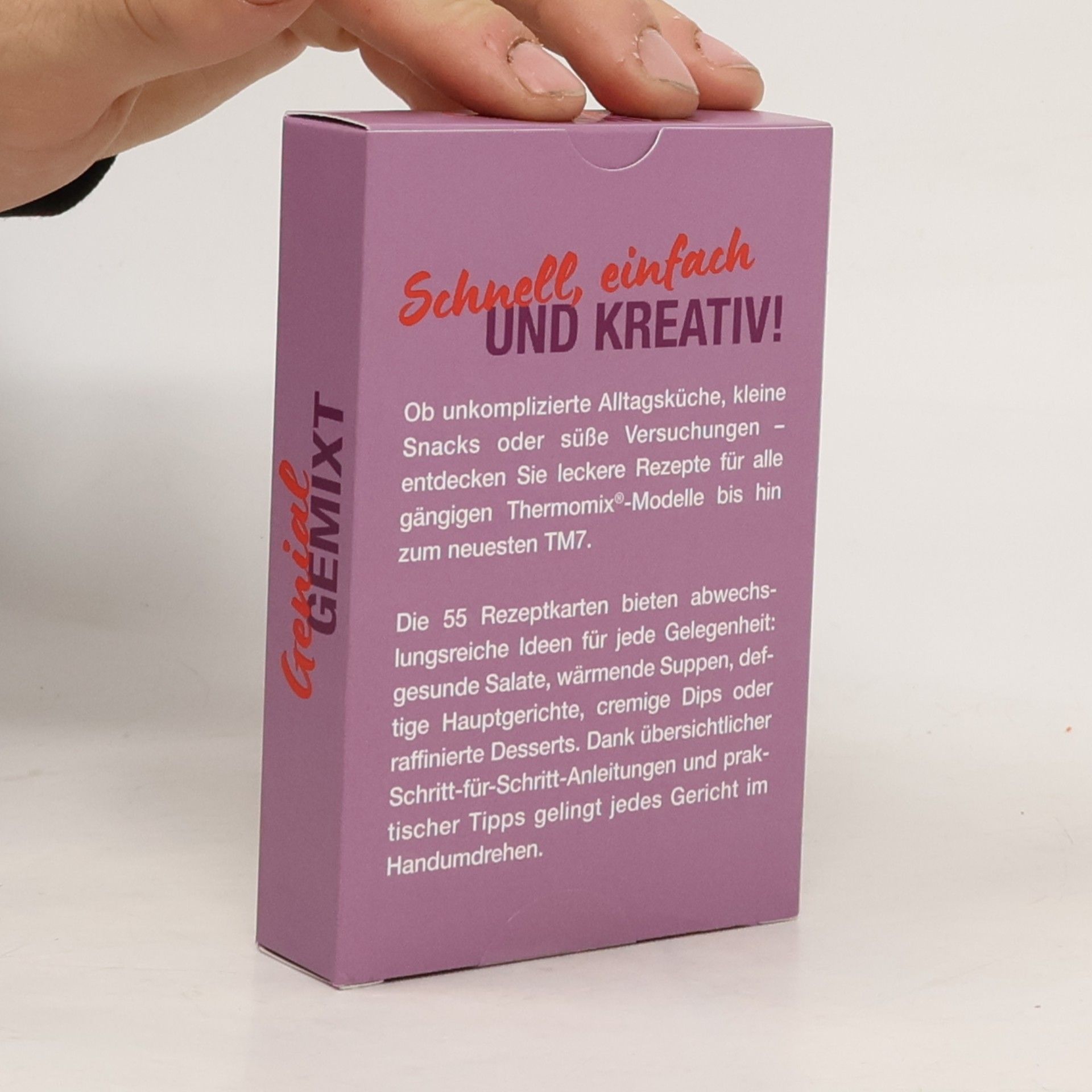 Doris Muliar Genial gemixt – 55 Rezeptkarten für den Thermomix®: Leckere Gerichte für Suppen, Hauptgerichte, Desserts – einfach, praktisch und flexibel kochen im Alltag