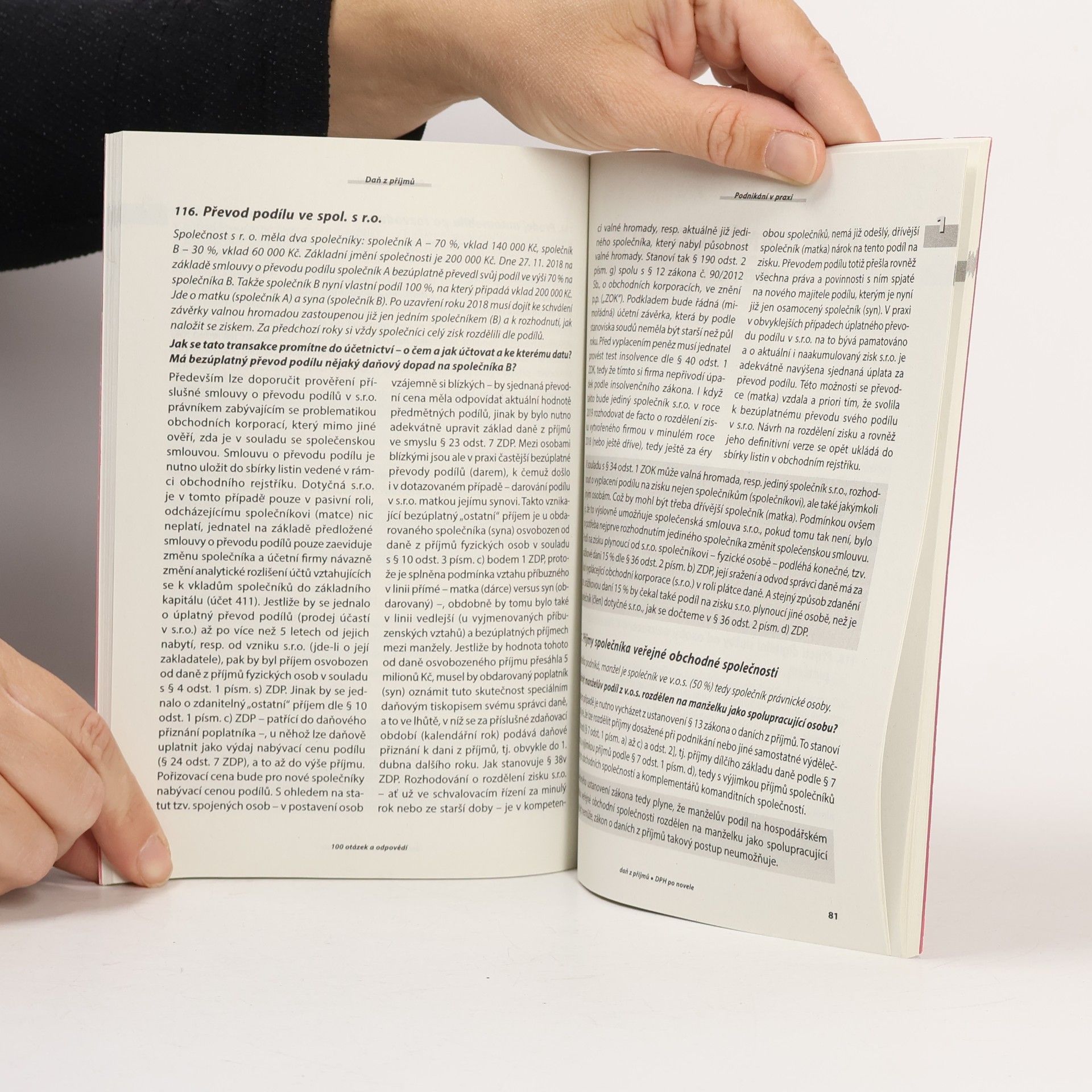 kolektiv 100 otázek a odpovědí - ZDP a DPH po novele (Daň z příjmů, Fyzické osoby, Právnické osoby, Daň z přidané hodnoty)