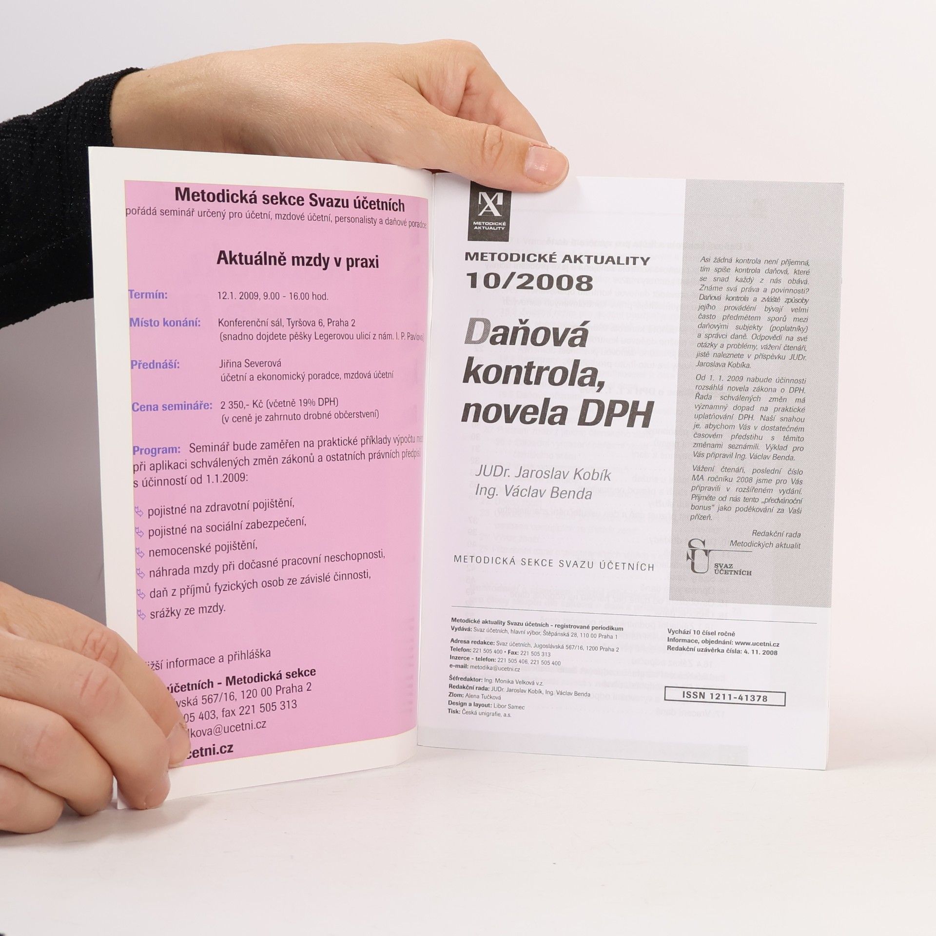 Jaroslav Kobík Daňová kontrola, novela DPH
