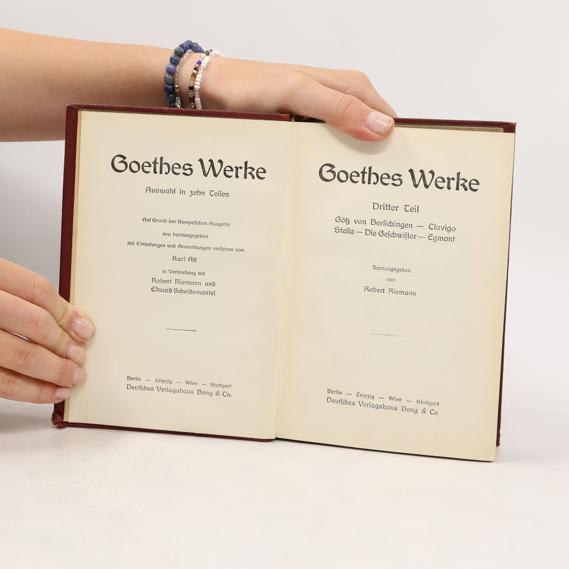 Johann Wolfgang von Goethe Goethes Werke 3-5