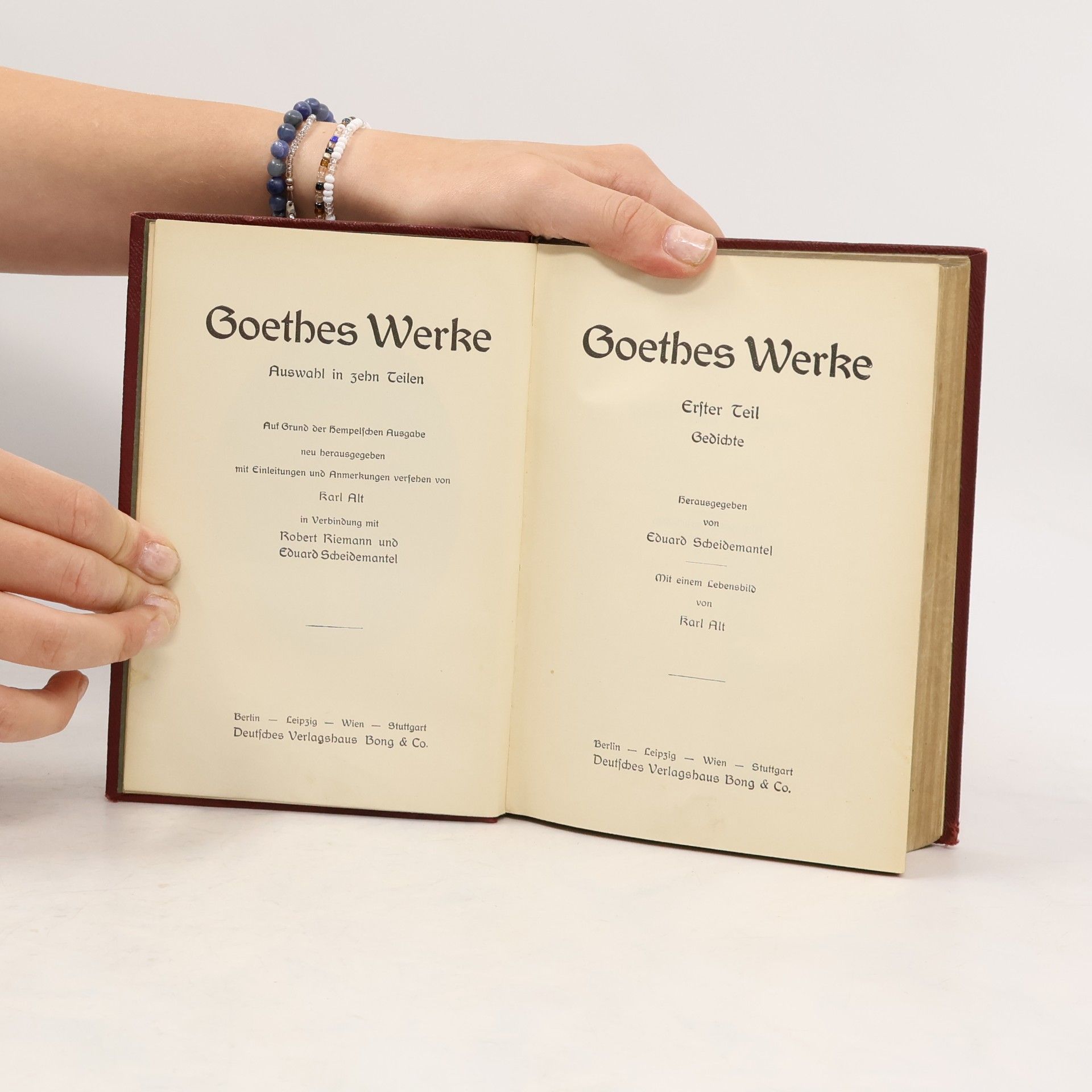 Johann Wolfgang von Goethe Goethes Werke. Erster Teil. Gedichte