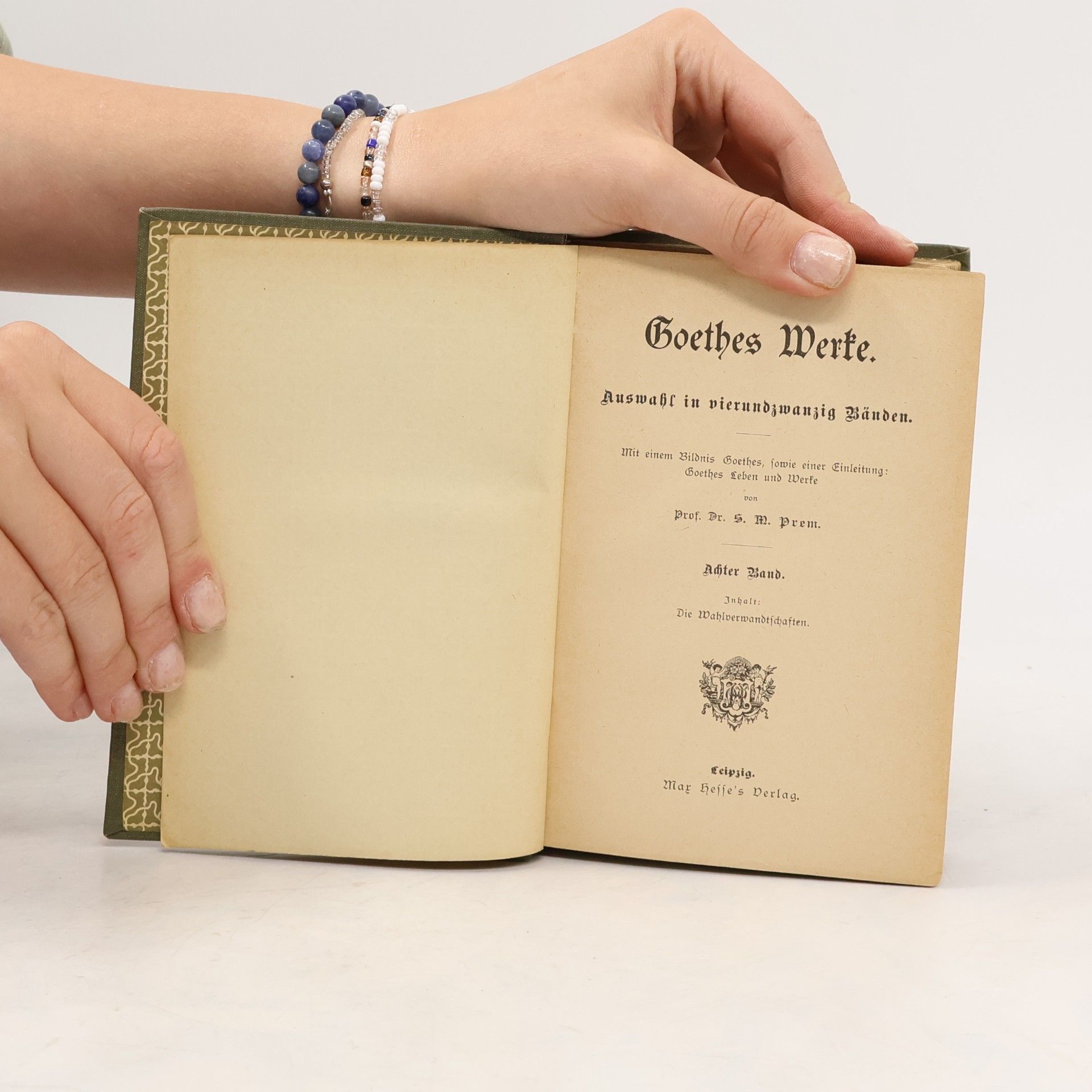 Johann Wolfgang von Goethe Goethes Werke. Auswahl in vierundzwanzig Bänden. Achter Band