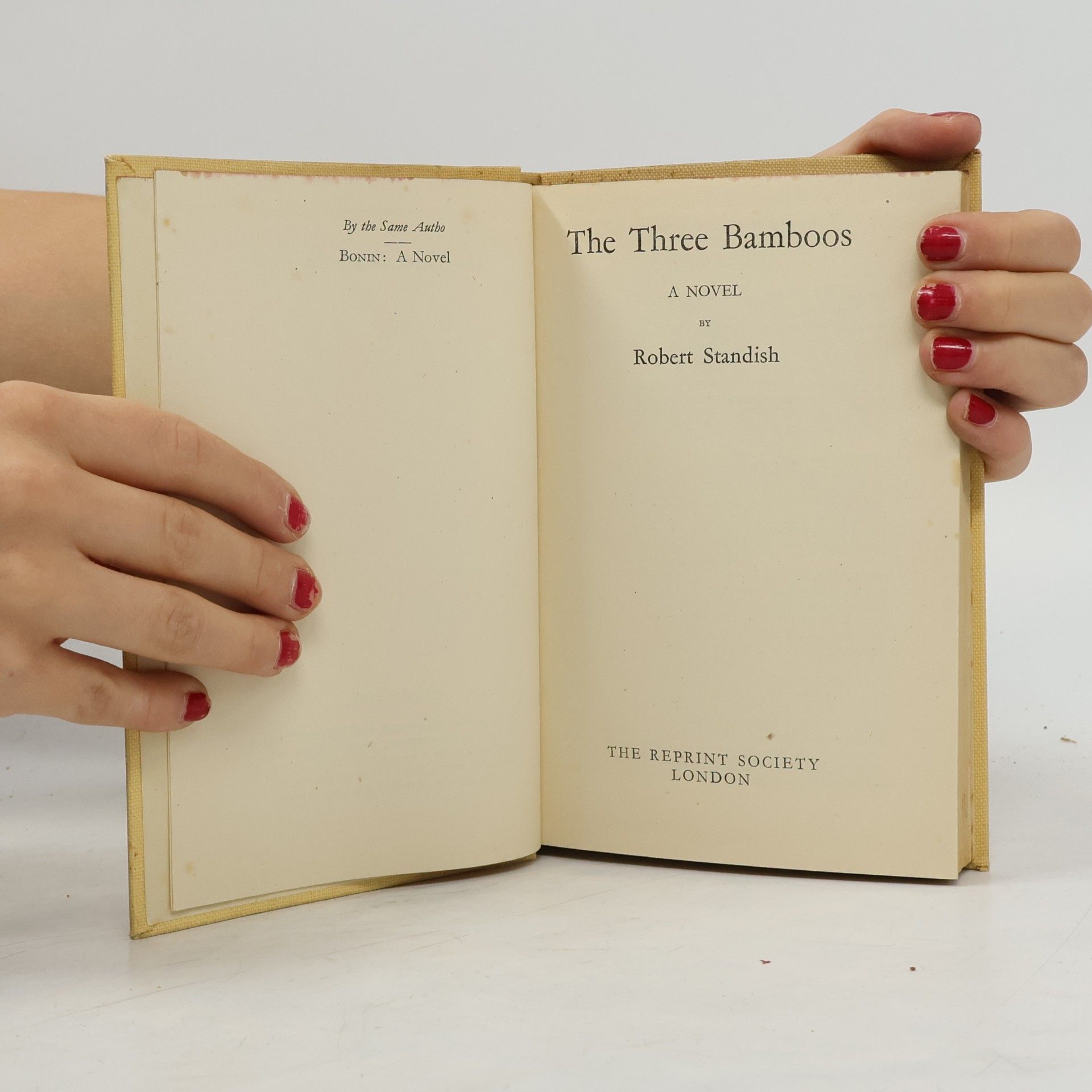 Robert Standish The Three Bamboos