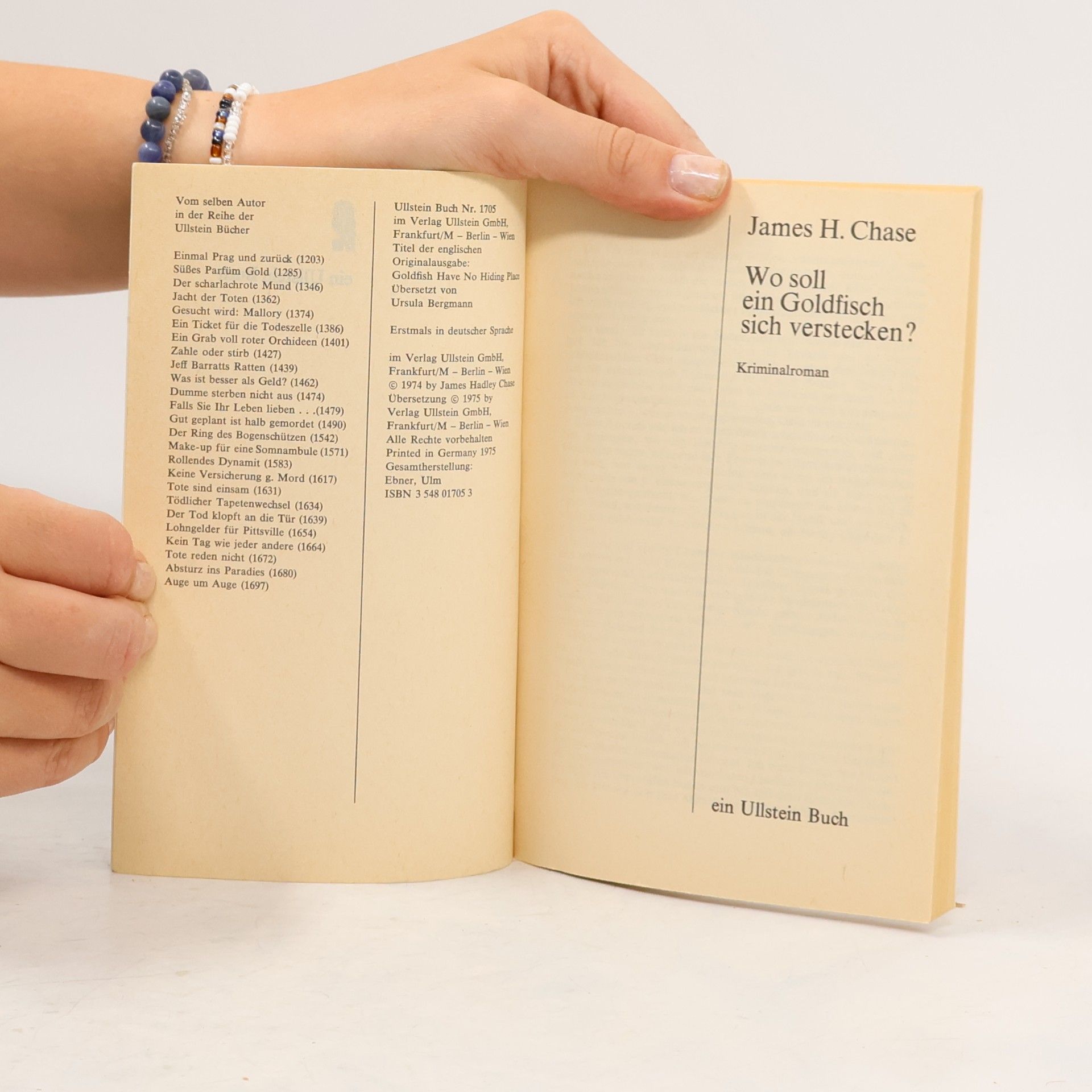 James Hadley Chase Wo soll ein Goldfisch sich verstecken?