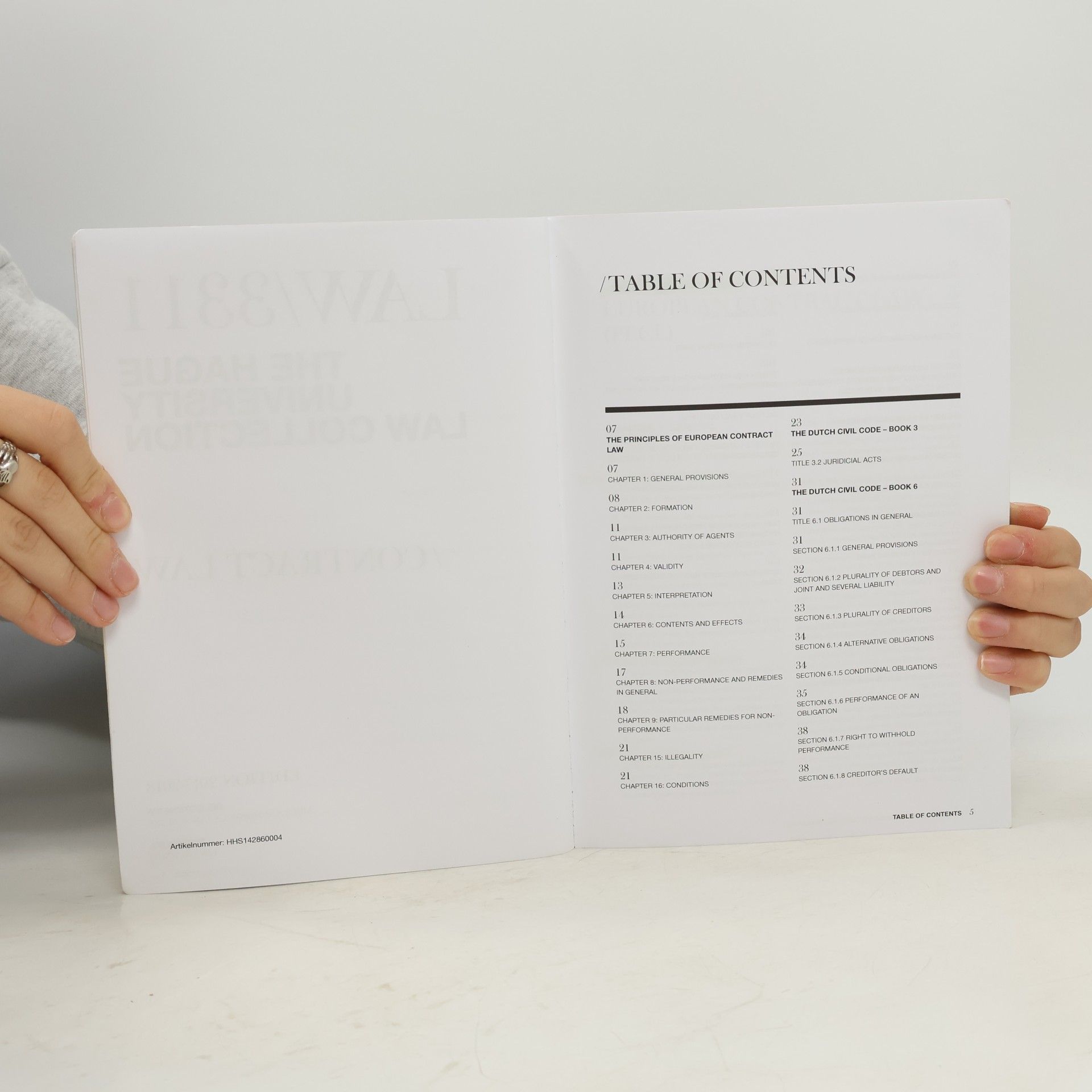 kolektiv The Hague University Law Collection – LAW/3311: Contract Law