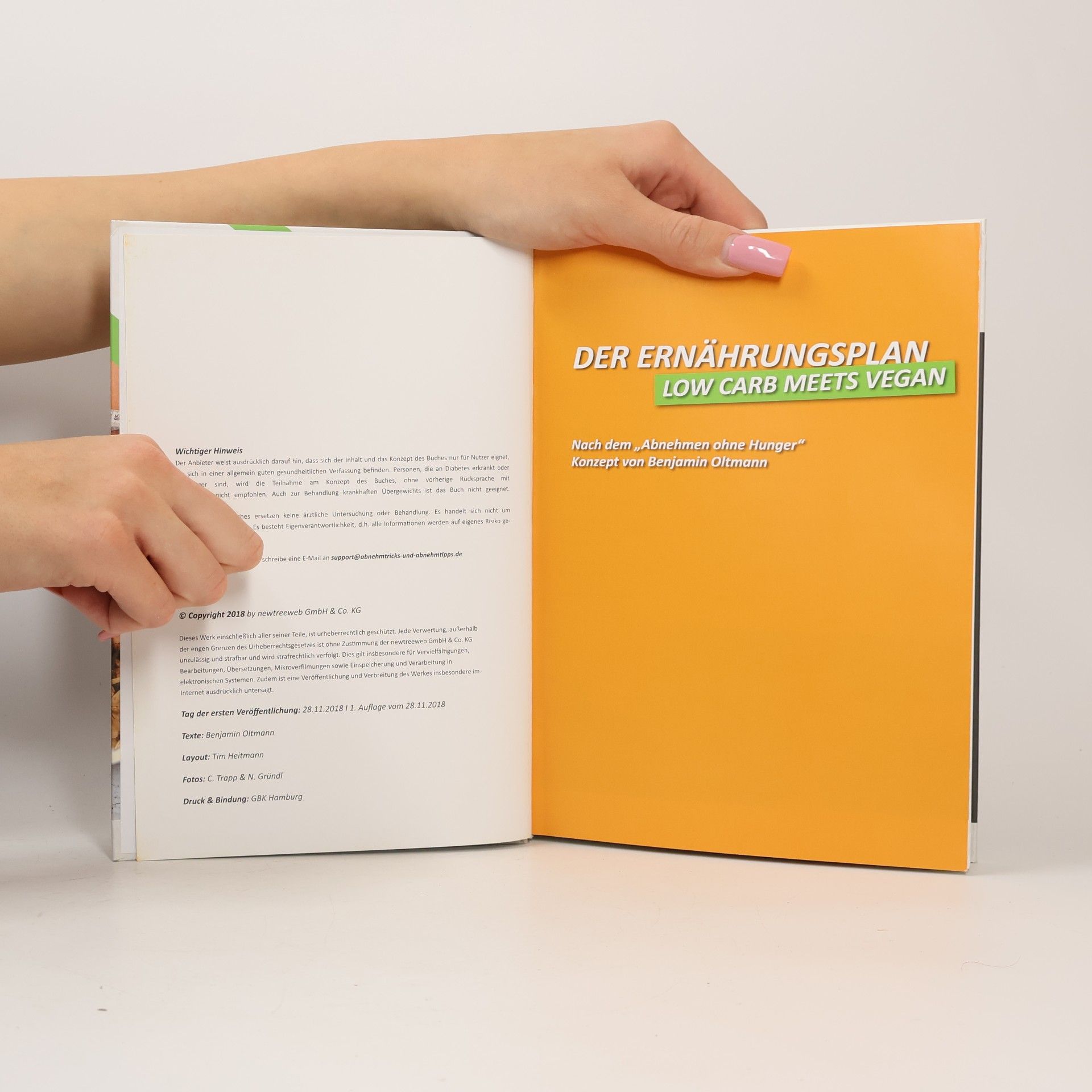 Benjamin Oltmann Abnehmen ohne Hunger. Lowcarb Meets Vegan
