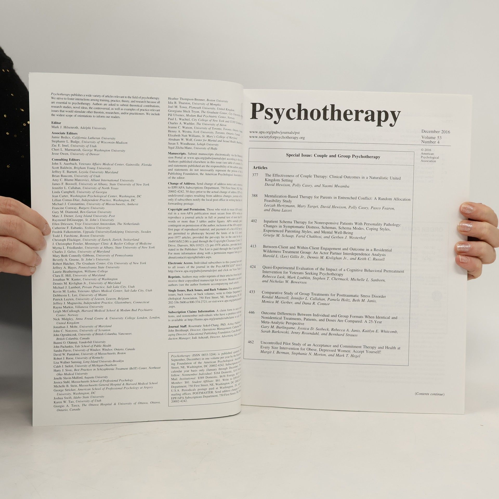 kolektiv Psychotherapy. Volume 53. Number 4