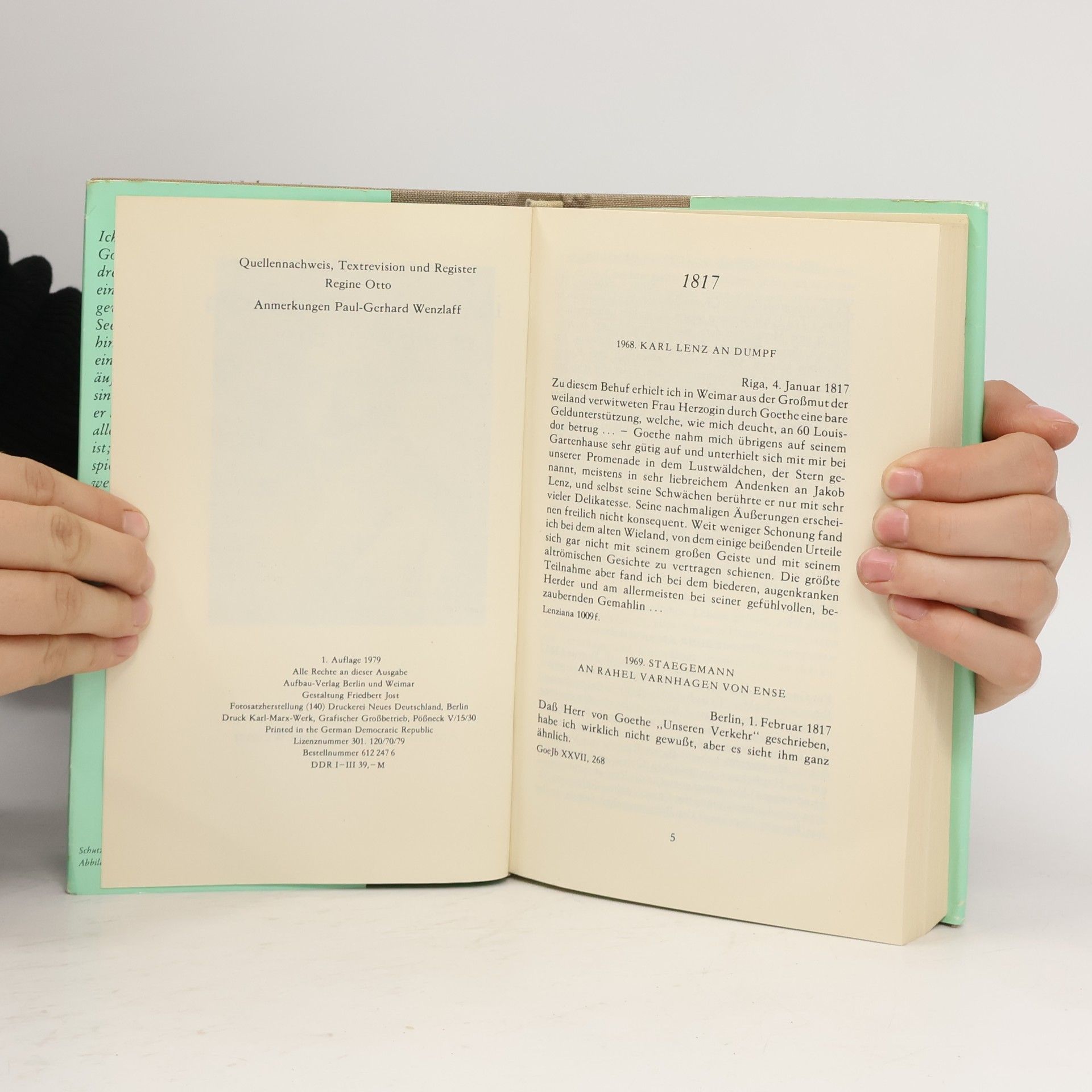 Wilhelm Bode Goethe in vertraulichen Briefen seiner Zeitgenossen III.