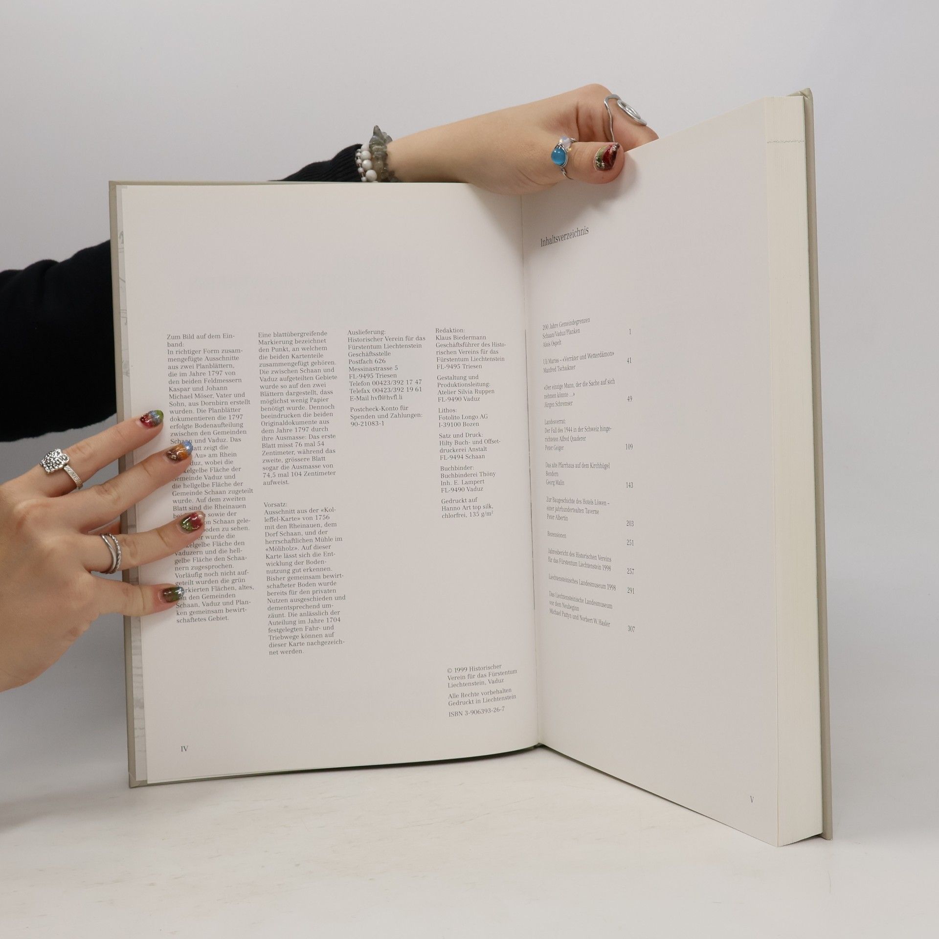 Jahrbuch des Historischen Vereins für das Fürstentum Liechtenstein: Band 98