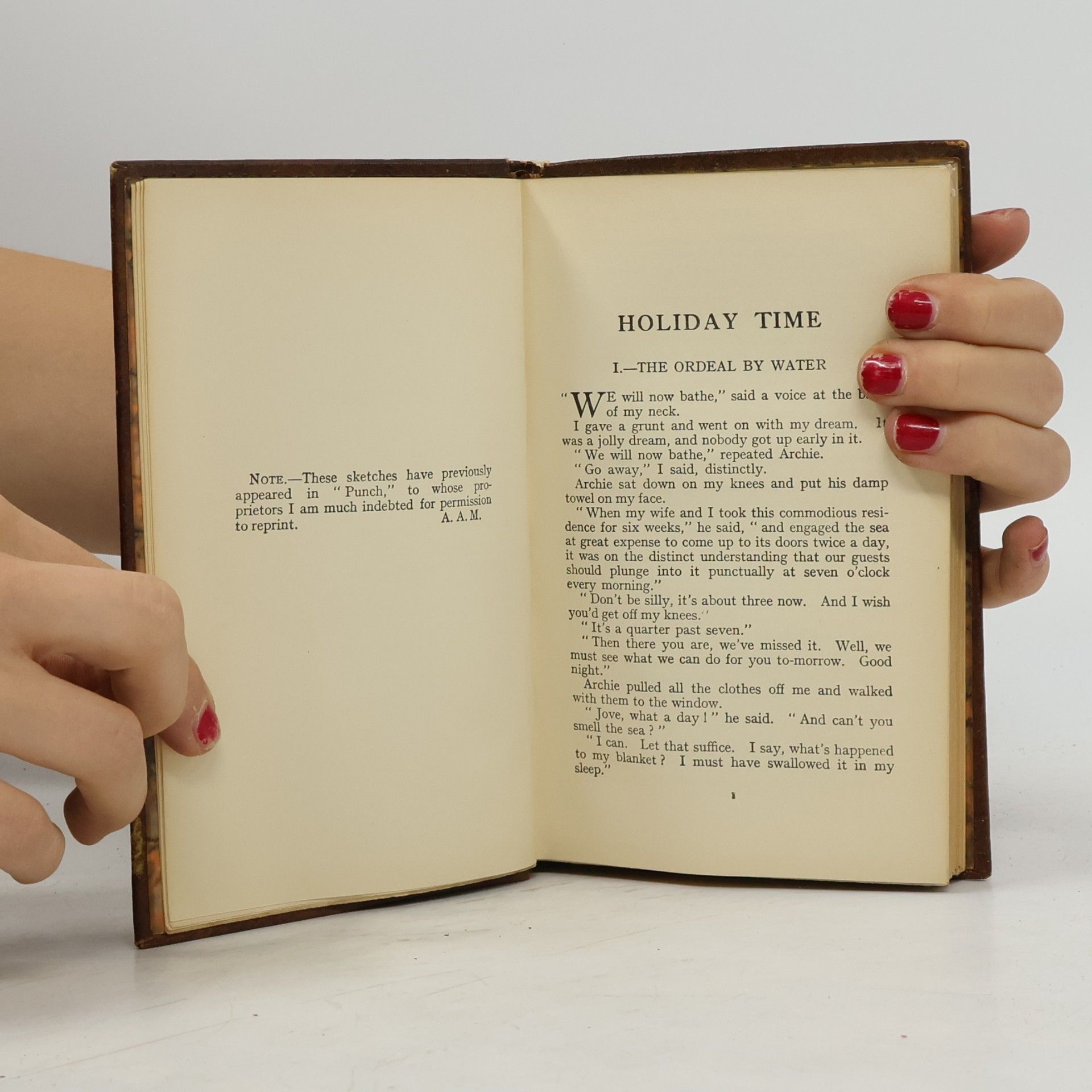 A.A. Milne THE HOLIDAY ROUND