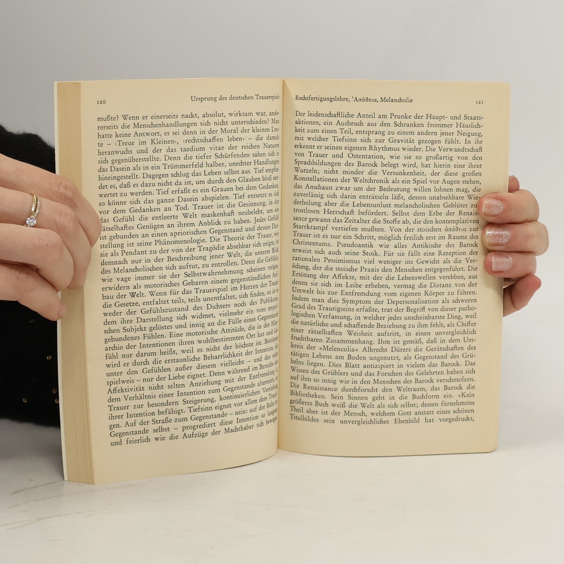 Walter Benjamin Ursprung des deutschen Trauerspiels