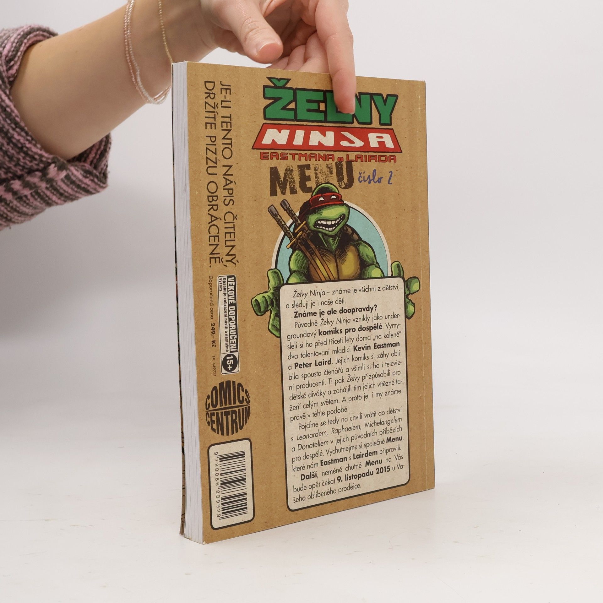 Kevin B. Eastman Želvy Ninja Eastmana a Lairda. Menu číslo 2