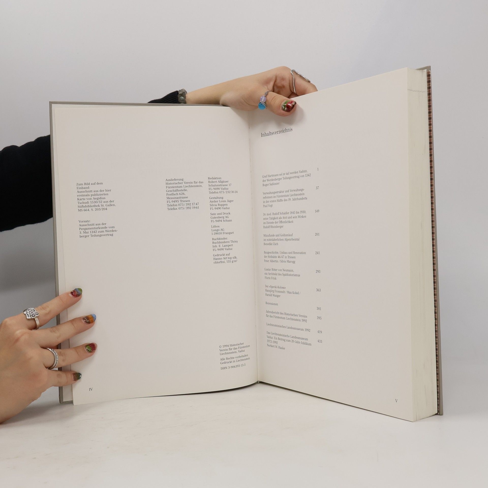 Historischer Verein für das Fürstentum Liechtenstein Jahrbuch des Historischen Vereins für das Fürstentum Liechtenstein