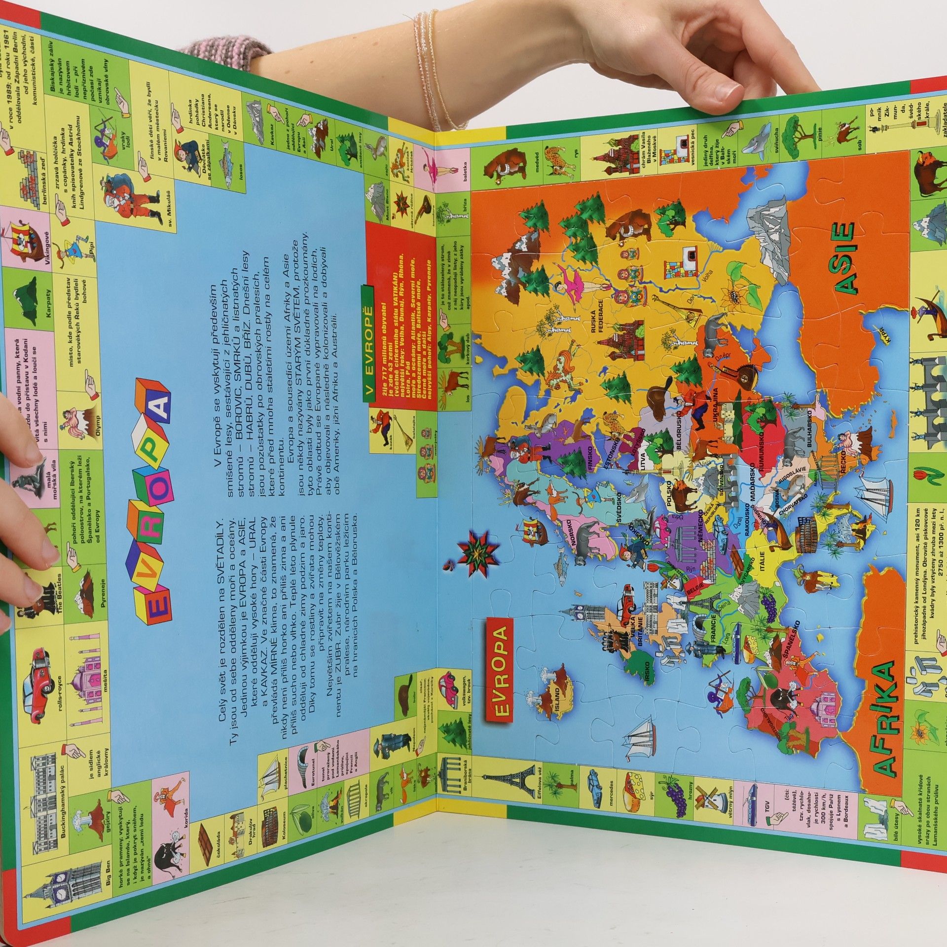 Autorenkollektiv Ilustrovaný atlas světa. 6 x puzzle