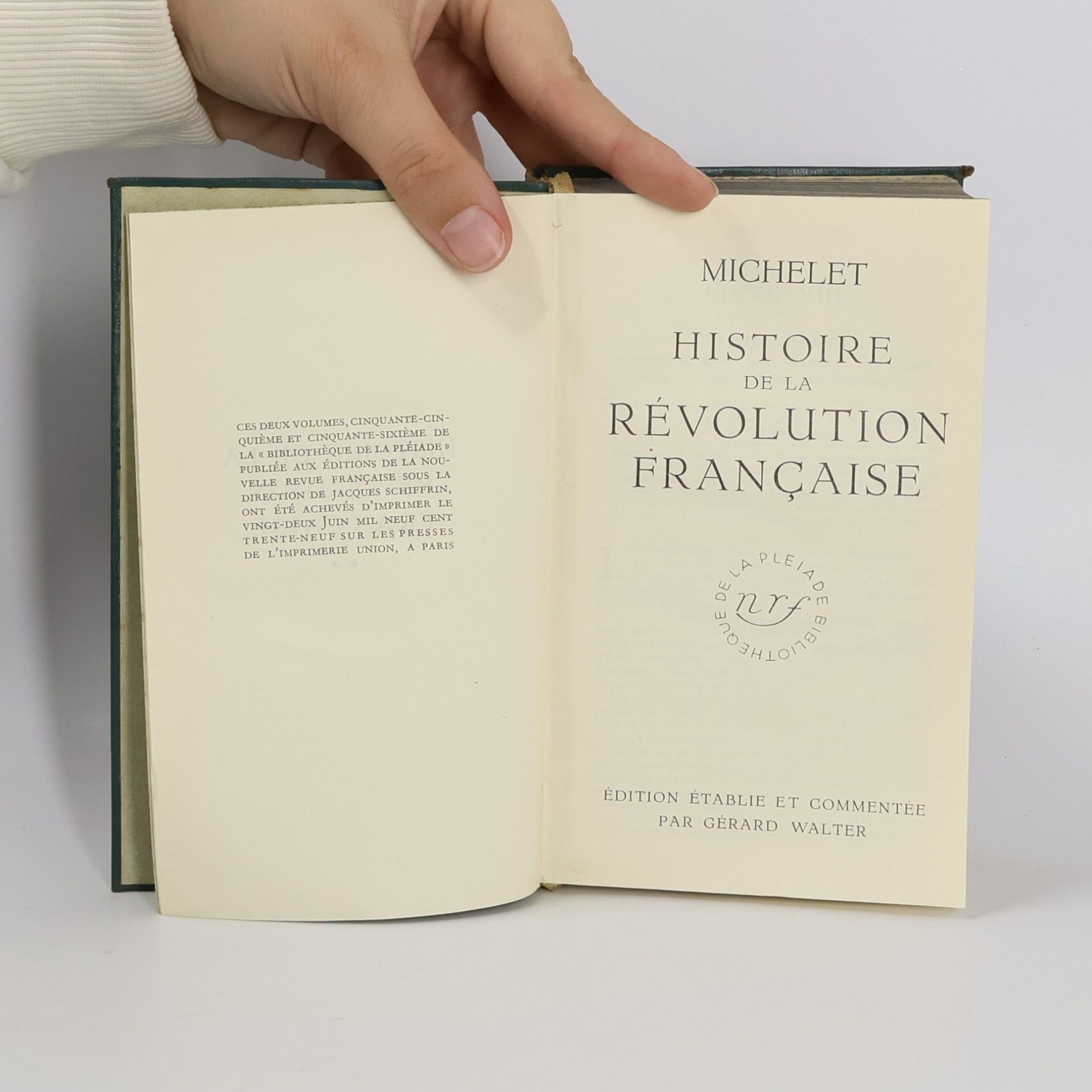 Michelet Histoire de la Révolution française